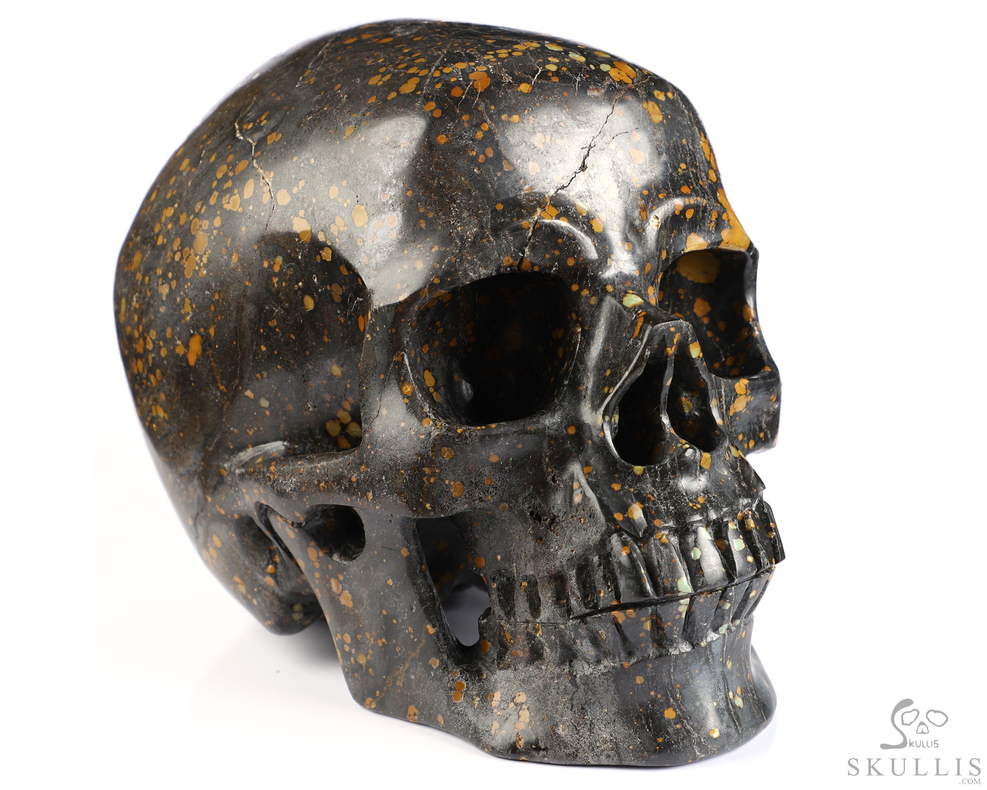 Lifesized 7.8" Turquoise Hand Carved Crystal Skull, Super Realistic, Crystal Healing Lifesized 7.8" Turquoise Hand Carved Crystal Skull, Super Realistic, Crystal Healing