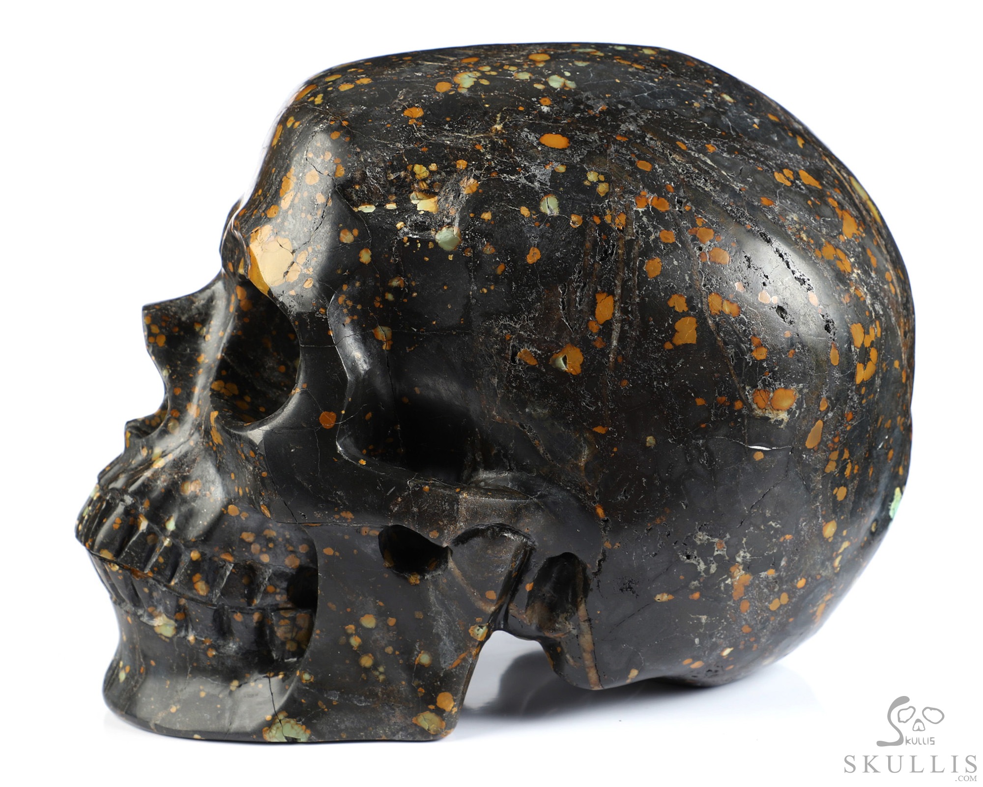 Lifesized 7.8" Turquoise Hand Carved Crystal Skull, Super Realistic, Crystal Healing Lifesized 7.8" Turquoise Hand Carved Crystal Skull, Super Realistic, Crystal Healing