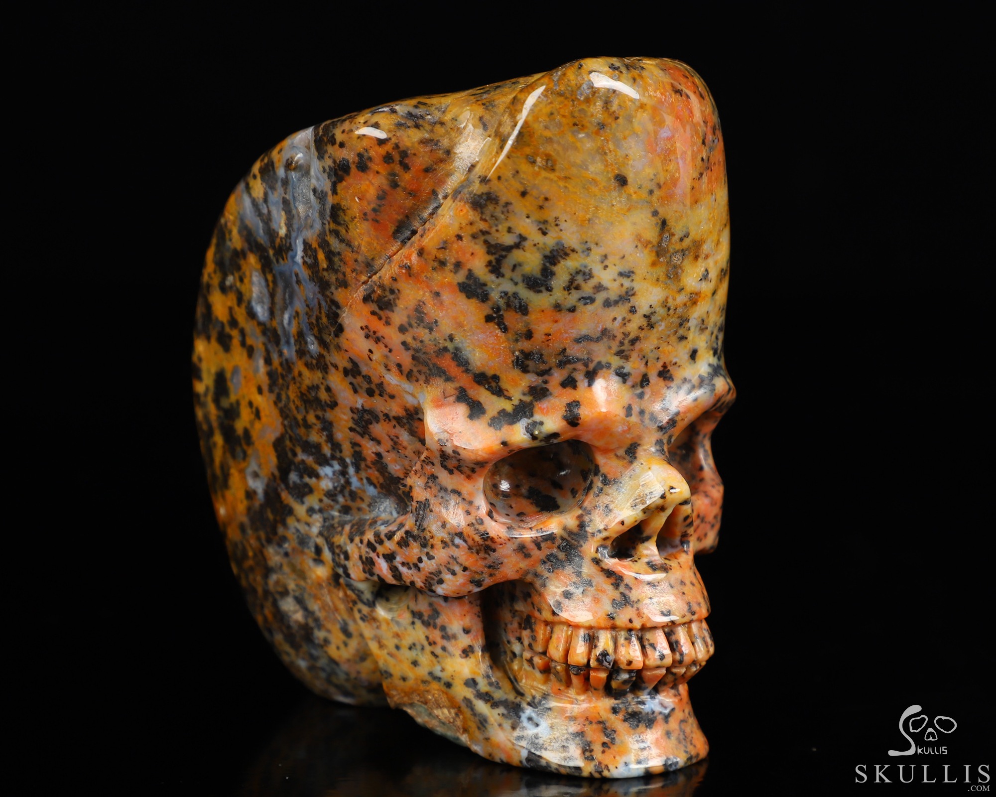 3.5" Brown Ocean Agate Hand Carved Crystal Skull Fine Art Sculpture, Crystal Healing 3.5" Brown Ocean Agate Hand Carved Crystal Skull Fine Art Sculpture, Crystal Healing