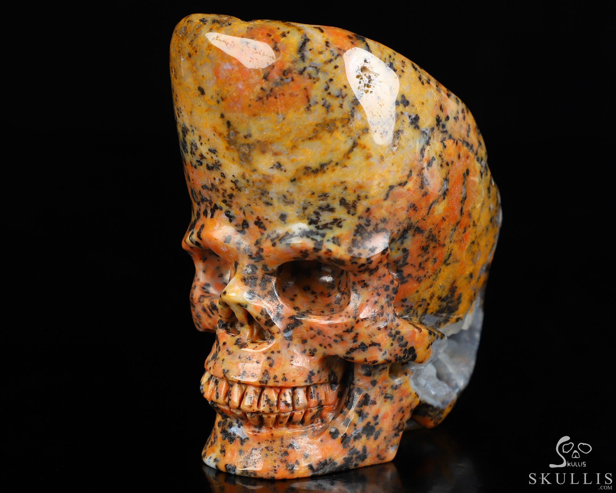 3.5" Brown Ocean Agate Hand Carved Crystal Skull Fine Art Sculpture, Crystal Healing 3.5" Brown Ocean Agate Hand Carved Crystal Skull Fine Art Sculpture, Crystal Healing
