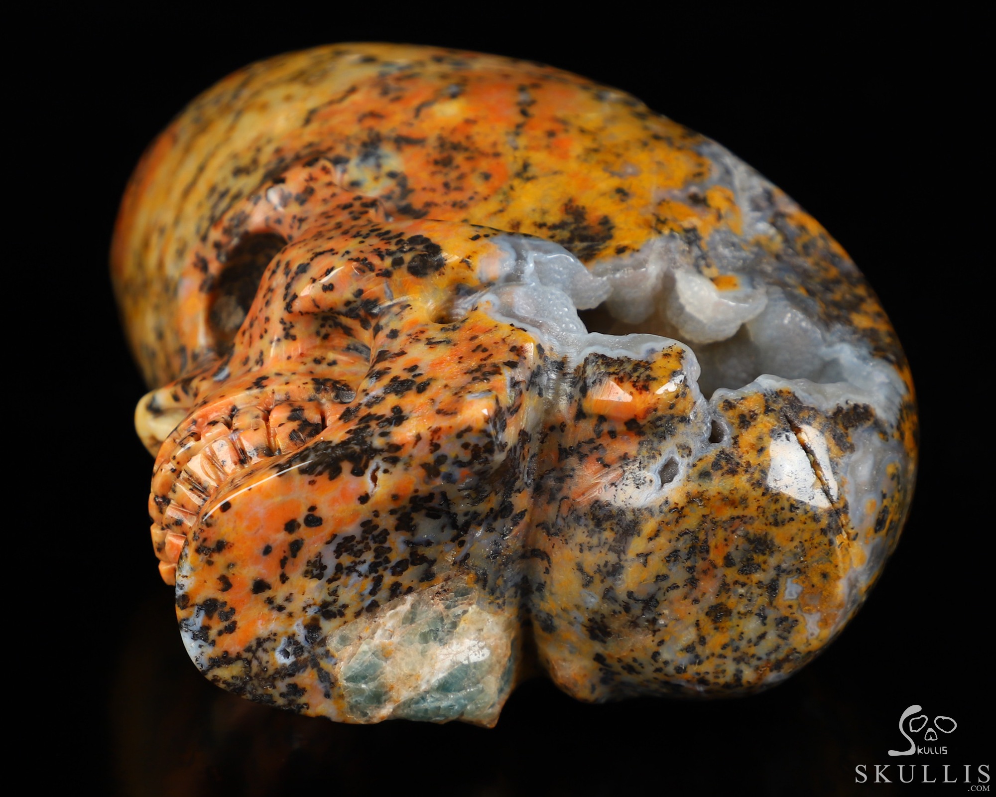 3.5" Brown Ocean Agate Hand Carved Crystal Skull Fine Art Sculpture, Crystal Healing 3.5" Brown Ocean Agate Hand Carved Crystal Skull Fine Art Sculpture, Crystal Healing