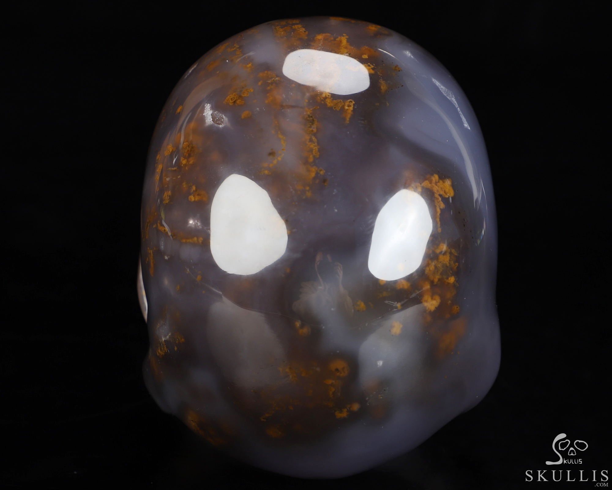 5.5" Agate Hand Carved Crystal Skull Fine Art Sculpture, Crystal Healing 5.5" Agate Hand Carved Crystal Skull Fine Art Sculpture, Crystal Healing