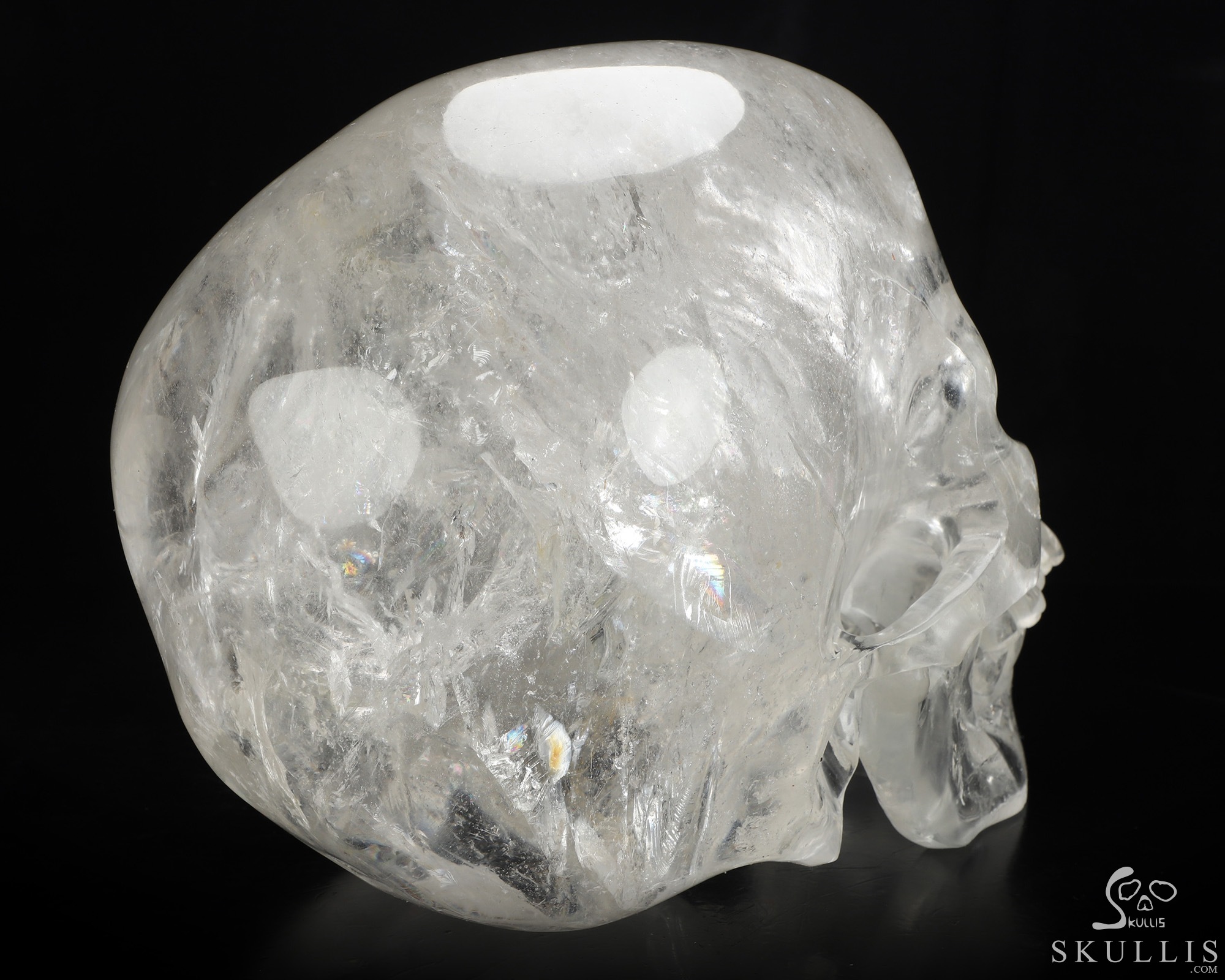 28.5LB Titan 11.0" Quartz Rock Crystal Hand Carved Crystal Skull, Super Realistic, Crystal Healing 28.5LB Titan 11.0" Quartz Rock Crystal Hand Carved Crystal Skull, Super Realistic, Crystal Healing