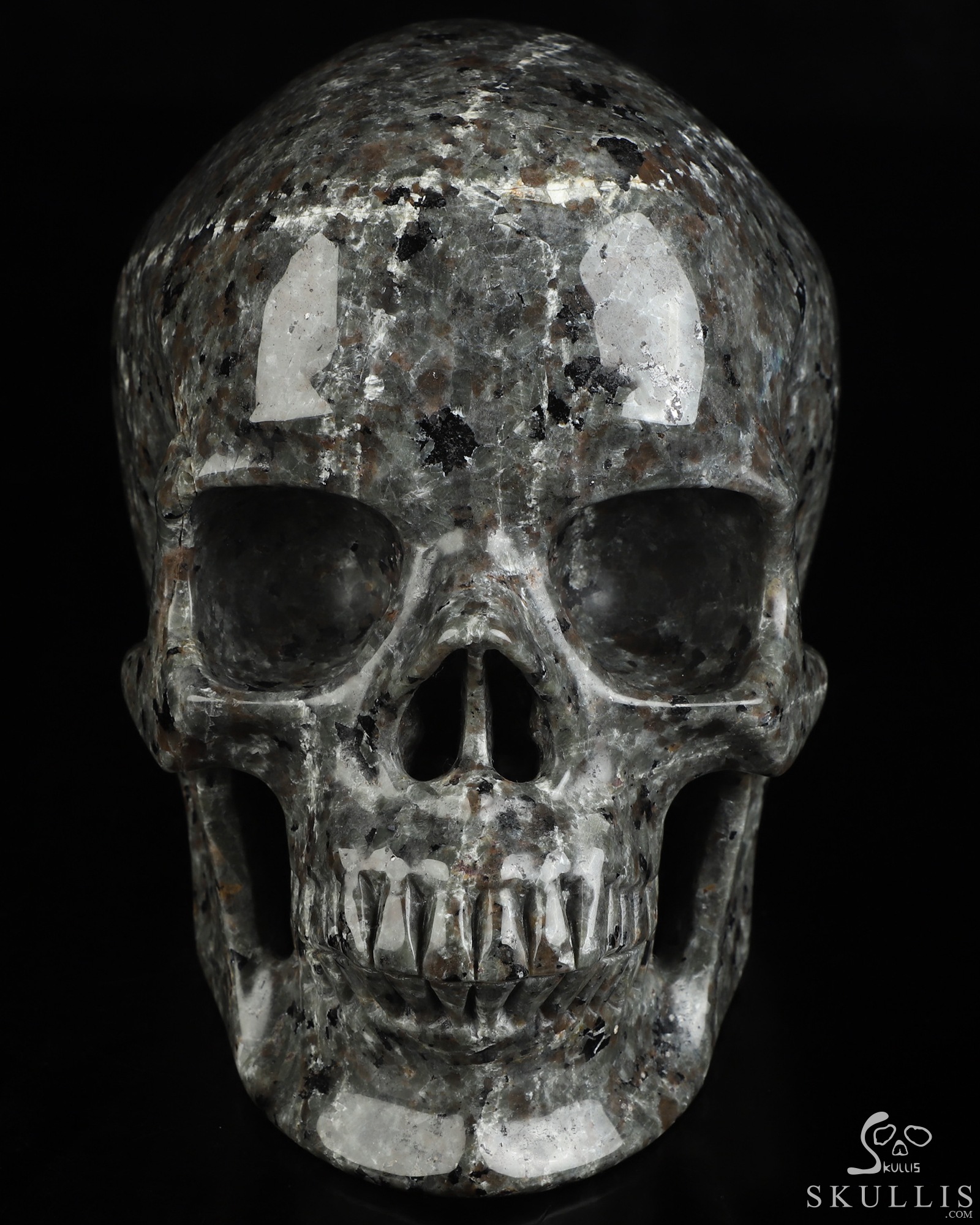 Lifesized 6.9" Yooperlites Hand Carved Crystal Skull, Super Realistic, Crystal Healing Lifesized 6.9" Yooperlites Hand Carved Crystal Skull, Super Realistic, Crystal Healing