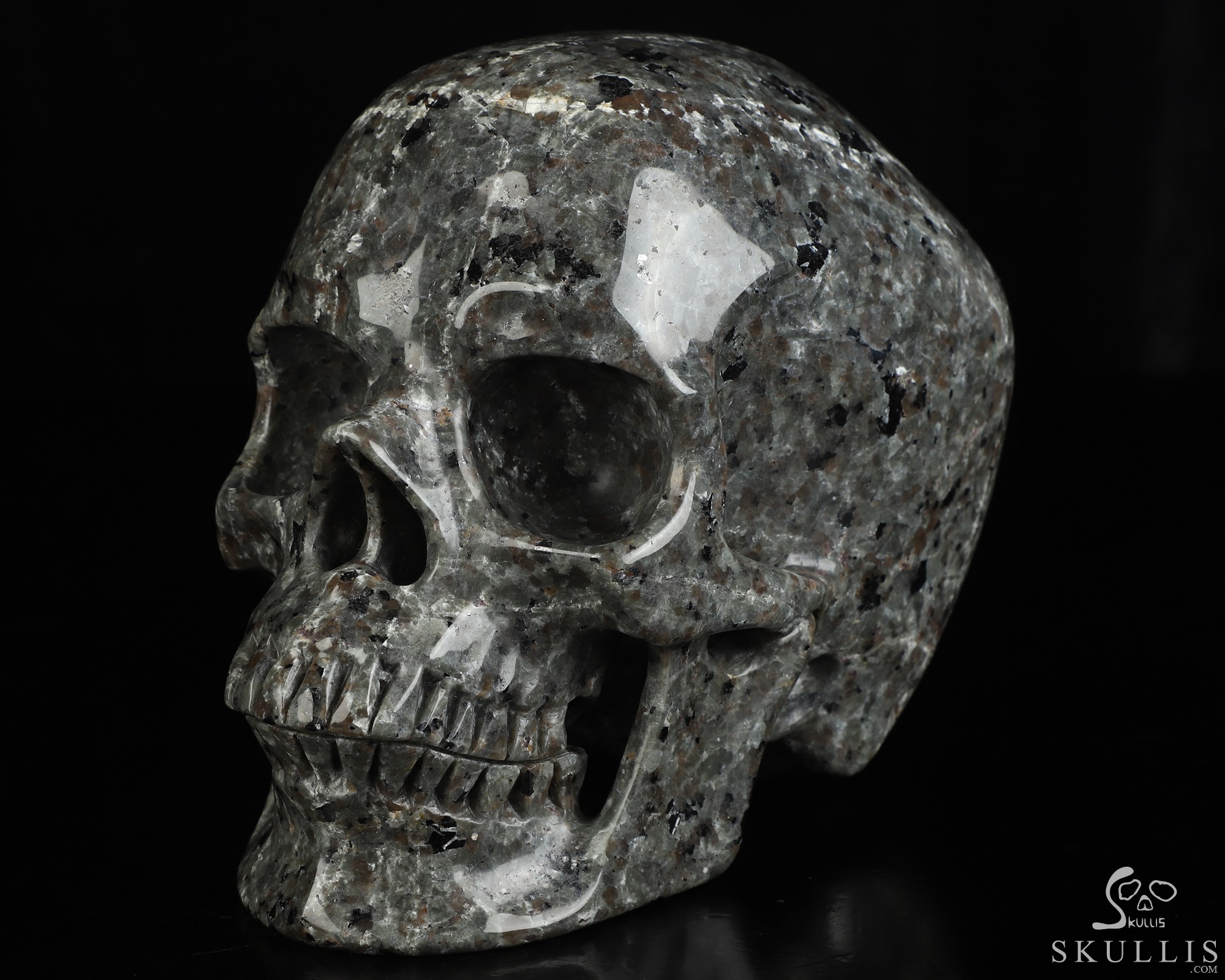 Lifesized 6.9" Yooperlites Hand Carved Crystal Skull, Super Realistic, Crystal Healing Lifesized 6.9" Yooperlites Hand Carved Crystal Skull, Super Realistic, Crystal Healing