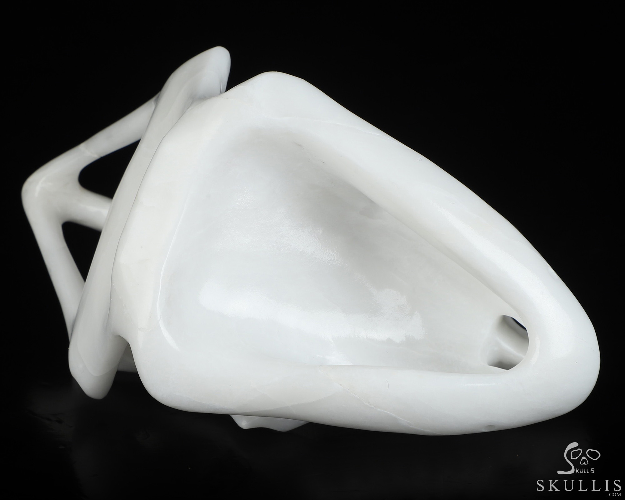 5.4" White Jade Hand Carved Tyrannosaurus/Dinosaur Crystal Skull Sculpture, Crystal Healing 5.4" White Jade Hand Carved Tyrannosaurus/Dinosaur Crystal Skull Sculpture, Crystal Healing