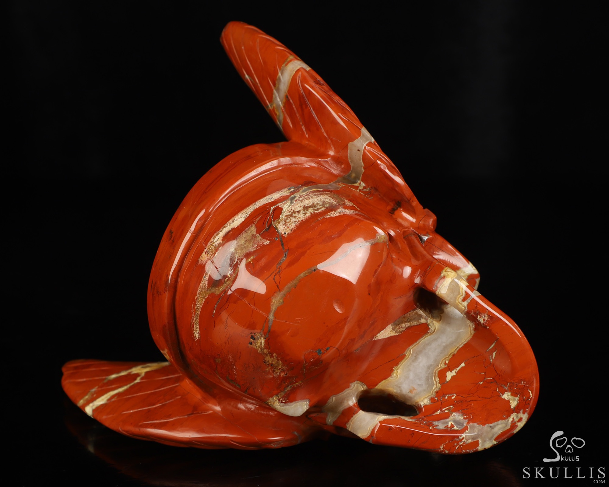 5.8" Red Jasper Hand Carved Guardian Crystal Skull Sculpture, Crystal Healing 5.8" Red Jasper Hand Carved Guardian Crystal Skull Sculpture, Crystal Healing