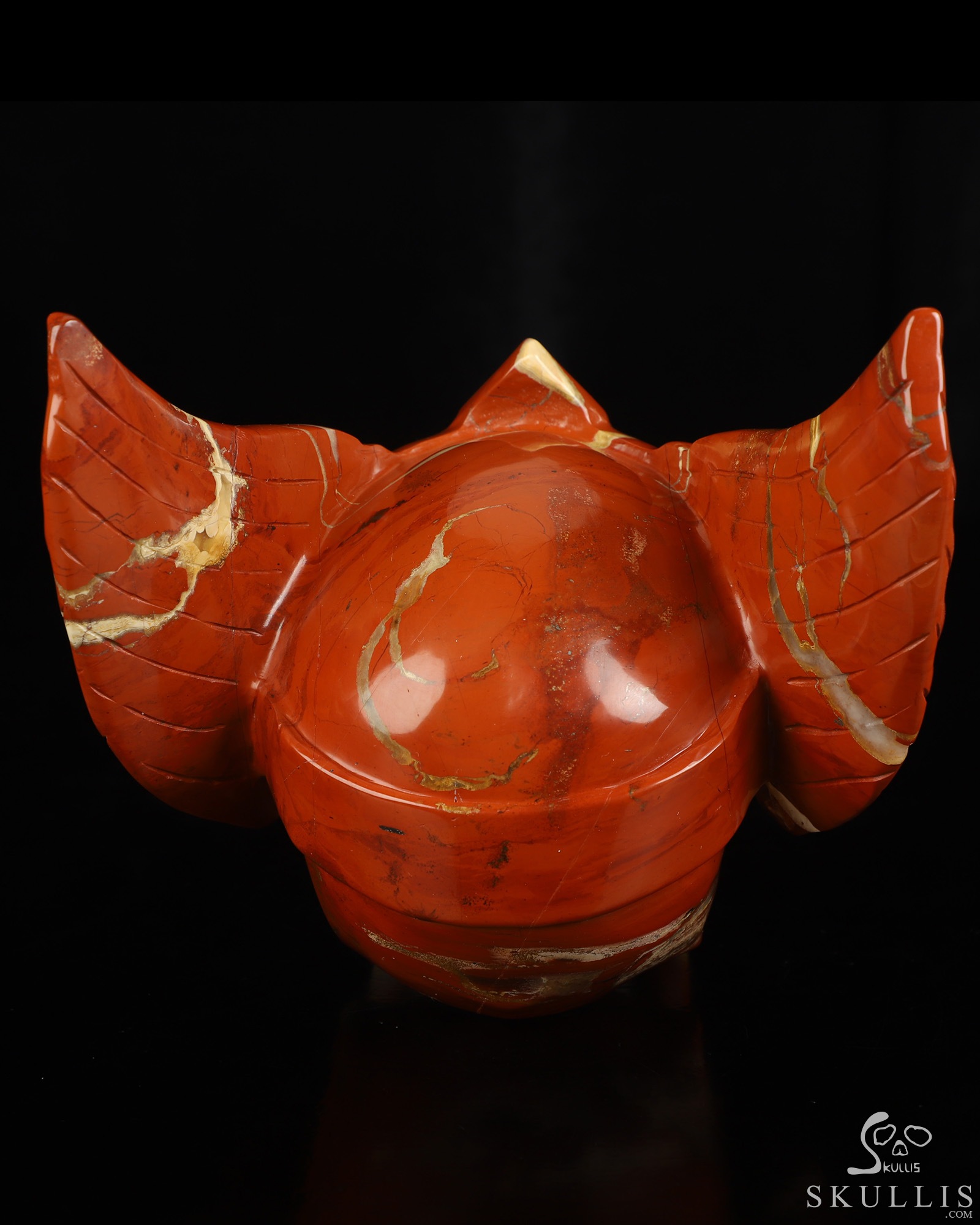 5.8" Red Jasper Hand Carved Guardian Crystal Skull Sculpture, Crystal Healing 5.8" Red Jasper Hand Carved Guardian Crystal Skull Sculpture, Crystal Healing