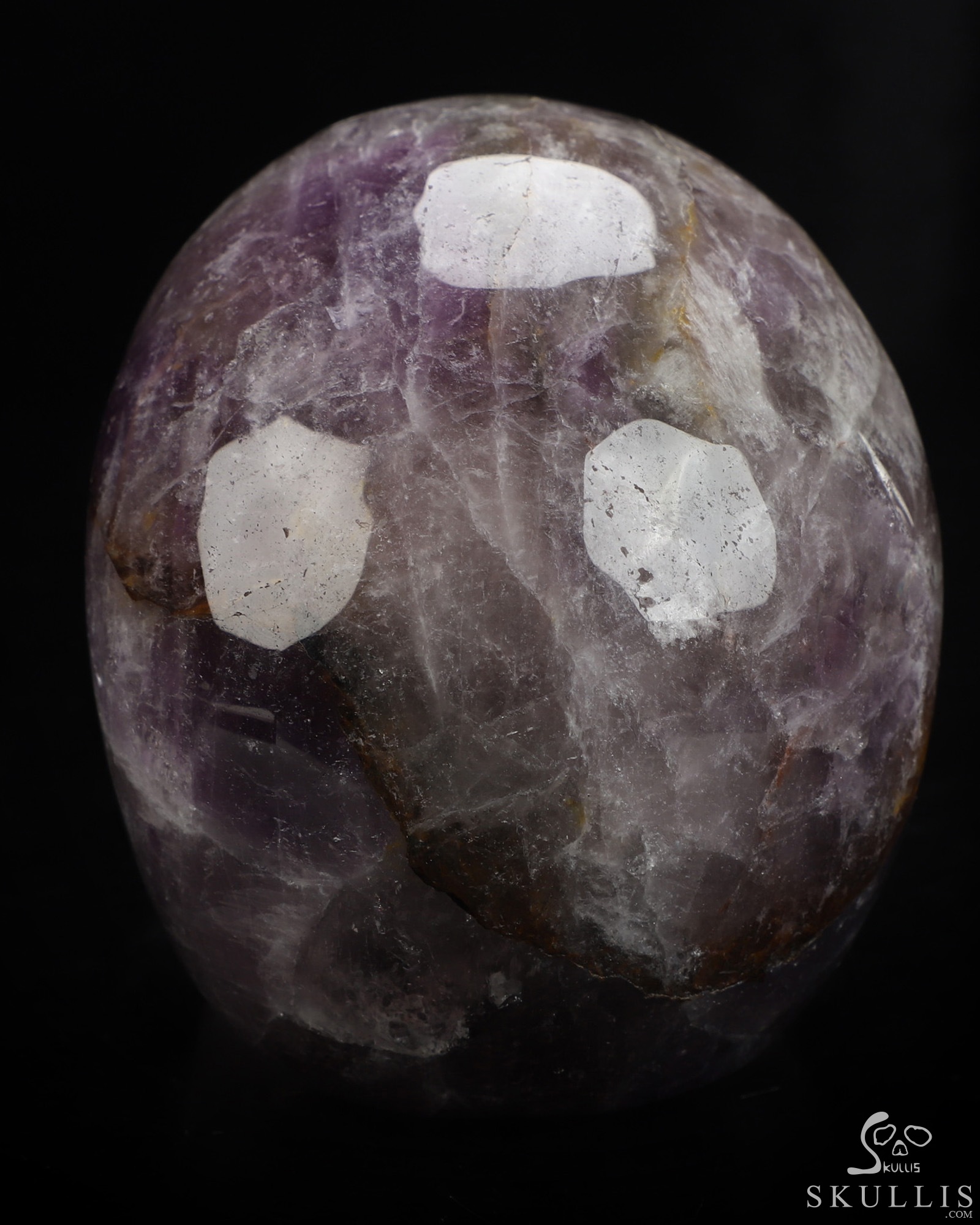 4.9" Amethyst Hand Carved Crystal Skull, Realistic, Crystal Healing 4.9" Amethyst Hand Carved Crystal Skull, Realistic, Crystal Healing