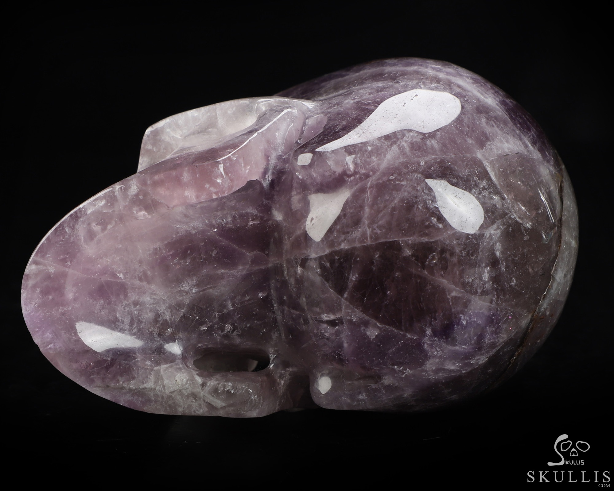 4.9" Amethyst Hand Carved Crystal Skull, Realistic, Crystal Healing 4.9" Amethyst Hand Carved Crystal Skull, Realistic, Crystal Healing