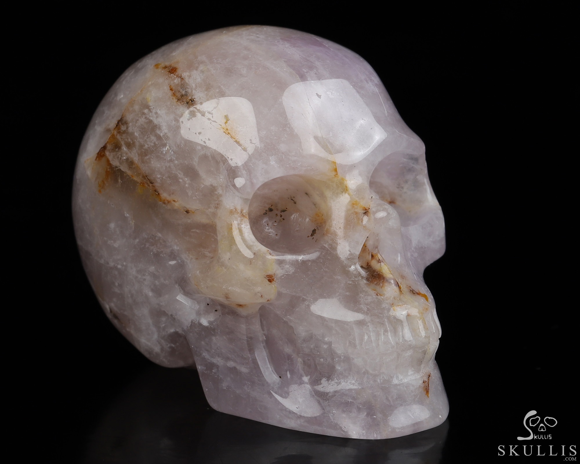 Gemstone 2.0" Amethyst Hand Carved Crystal Skull, Realistic, Crystal Healing Gemstone 2.0" Amethyst Hand Carved Crystal Skull, Realistic, Crystal Healing