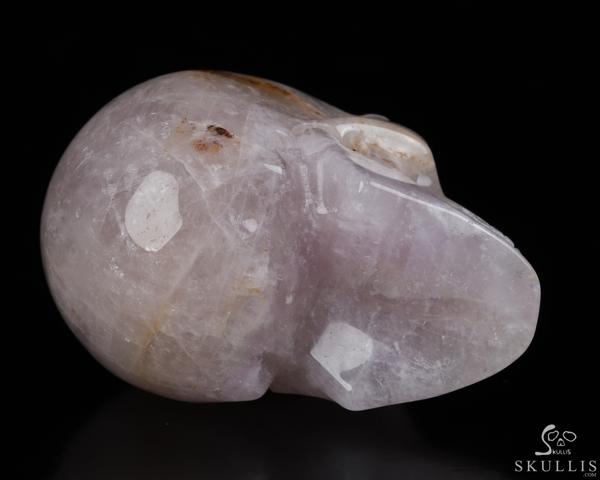 Gemstone 2.0" Amethyst Hand Carved Crystal Skull, Realistic, Crystal Healing Gemstone 2.0" Amethyst Hand Carved Crystal Skull, Realistic, Crystal Healing