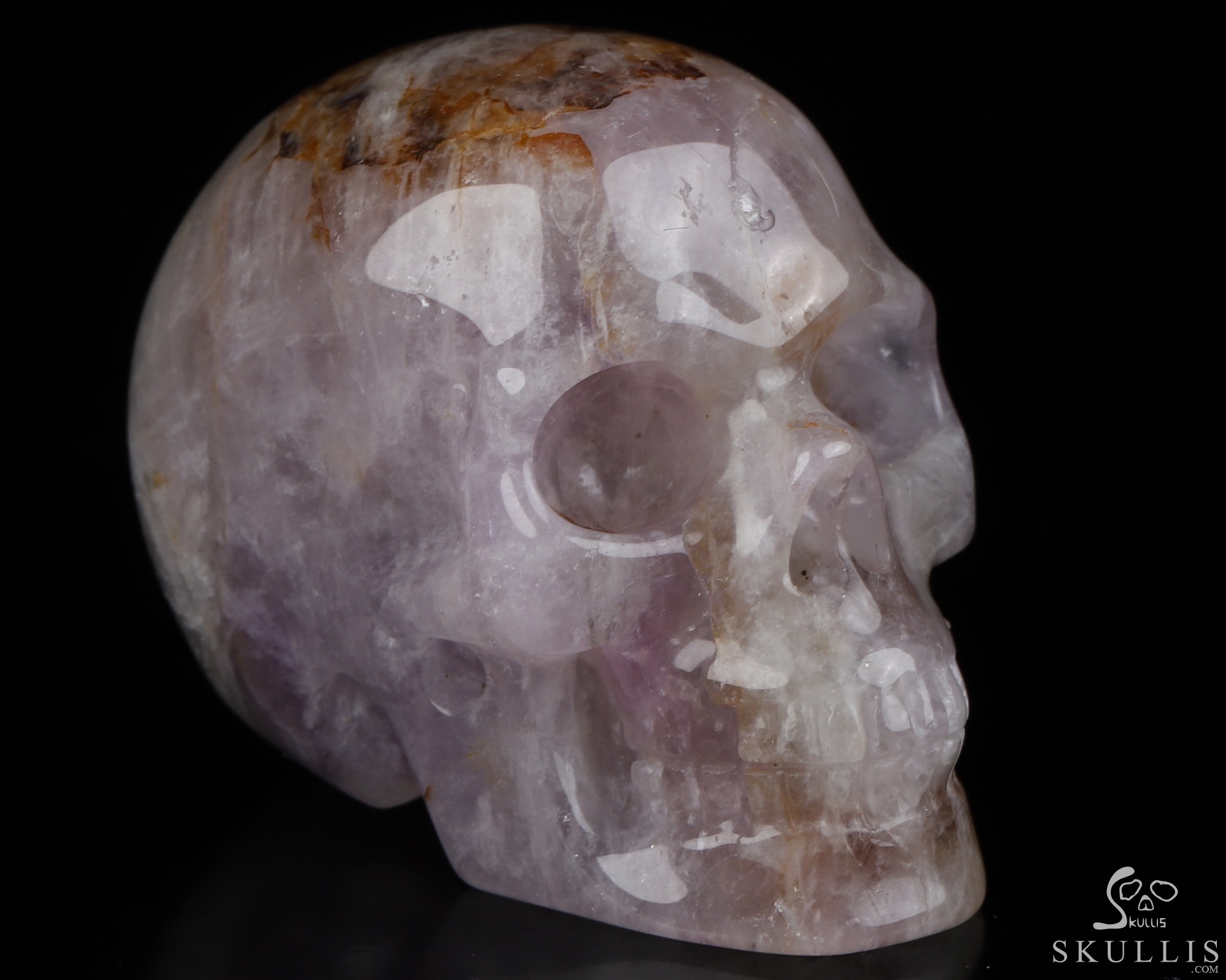 2.0" Amethyst Hand Carved Crystal Skull, Realistic, Crystal Healing 2.0" Amethyst Hand Carved Crystal Skull, Realistic, Crystal Healing