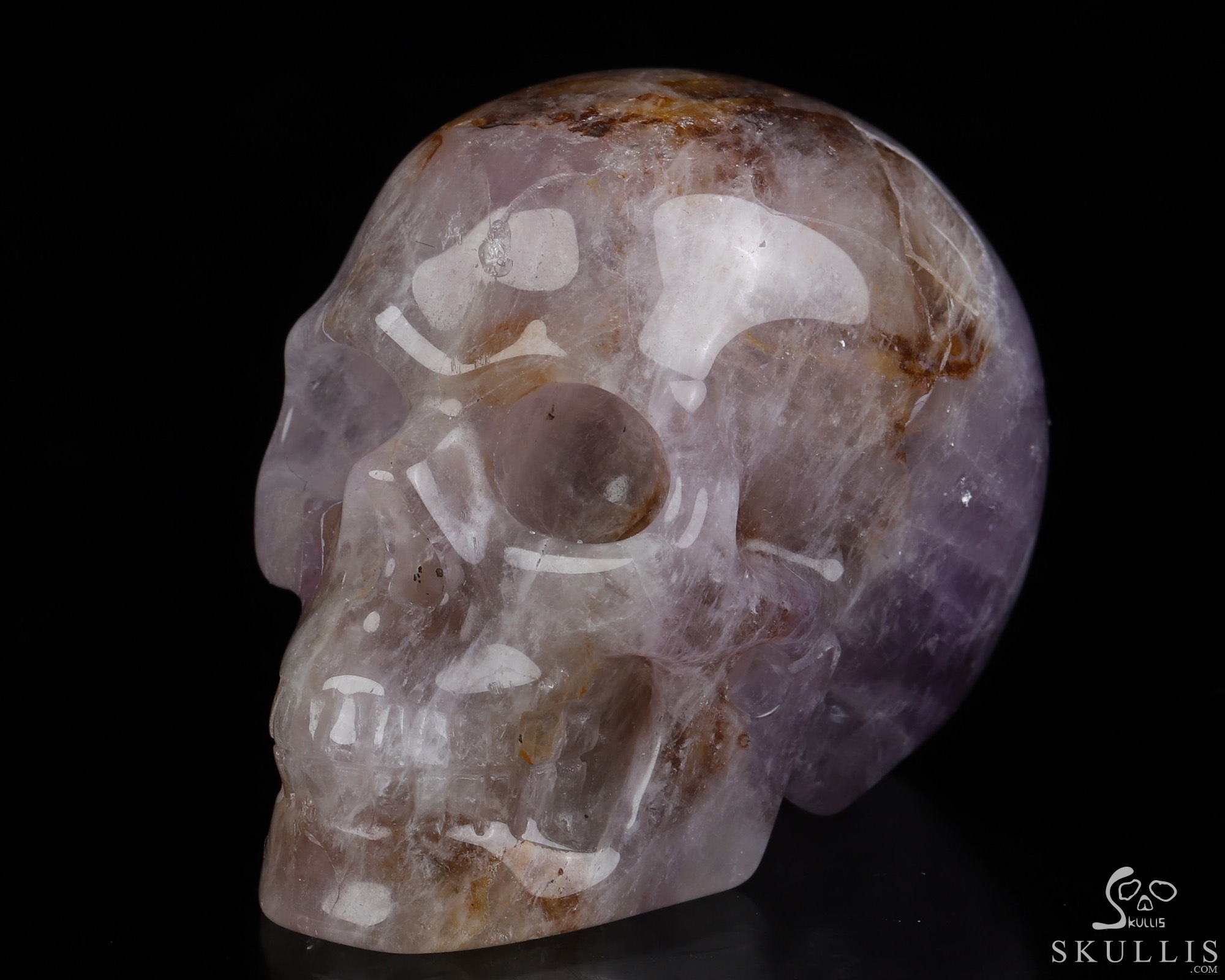 2.0" Amethyst Hand Carved Crystal Skull, Realistic, Crystal Healing 2.0" Amethyst Hand Carved Crystal Skull, Realistic, Crystal Healing