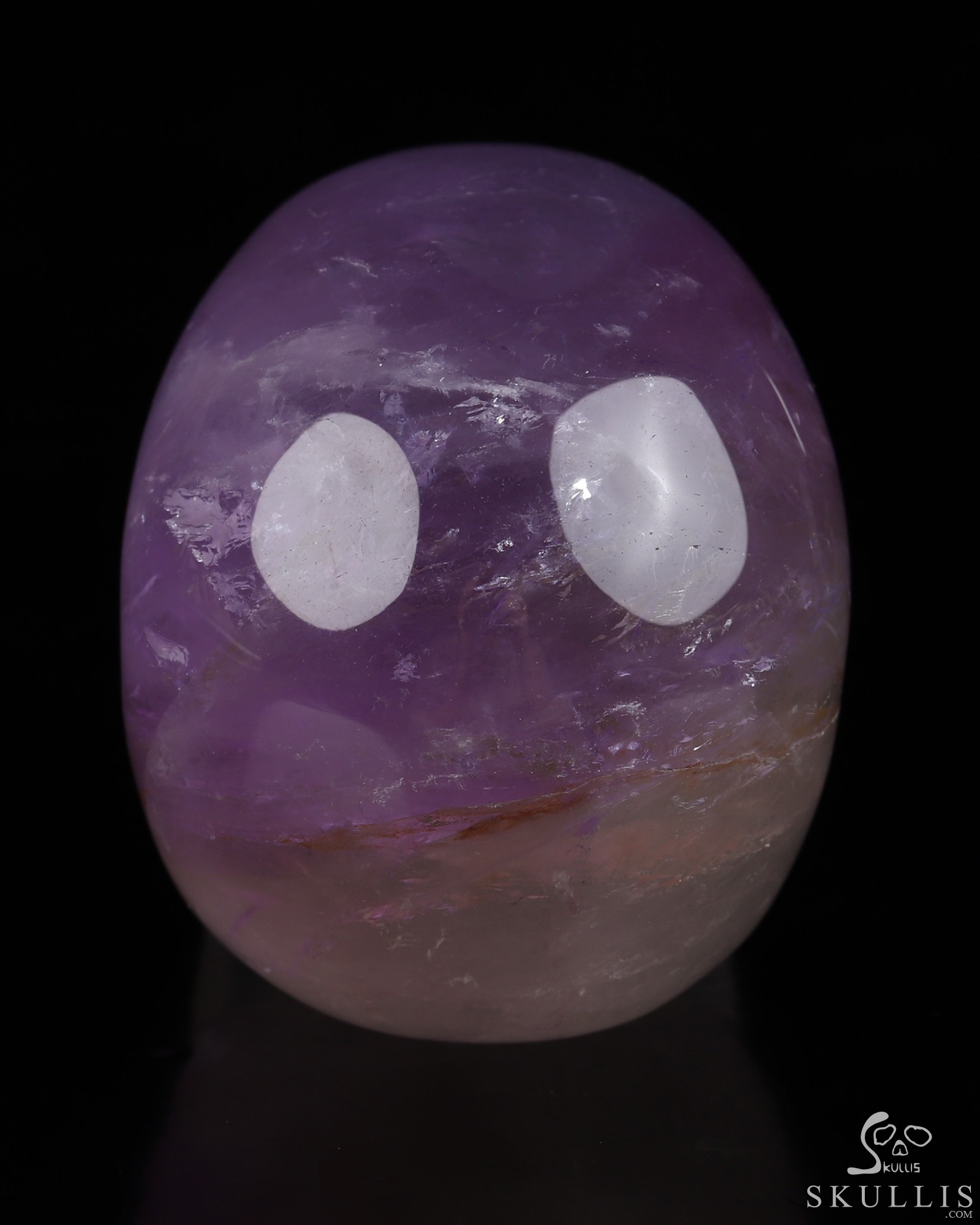 Gemstone 2.0" Amethyst Hand Carved Crystal Skull, Realistic, Crystal Healing Gemstone 2.0" Amethyst Hand Carved Crystal Skull, Realistic, Crystal Healing