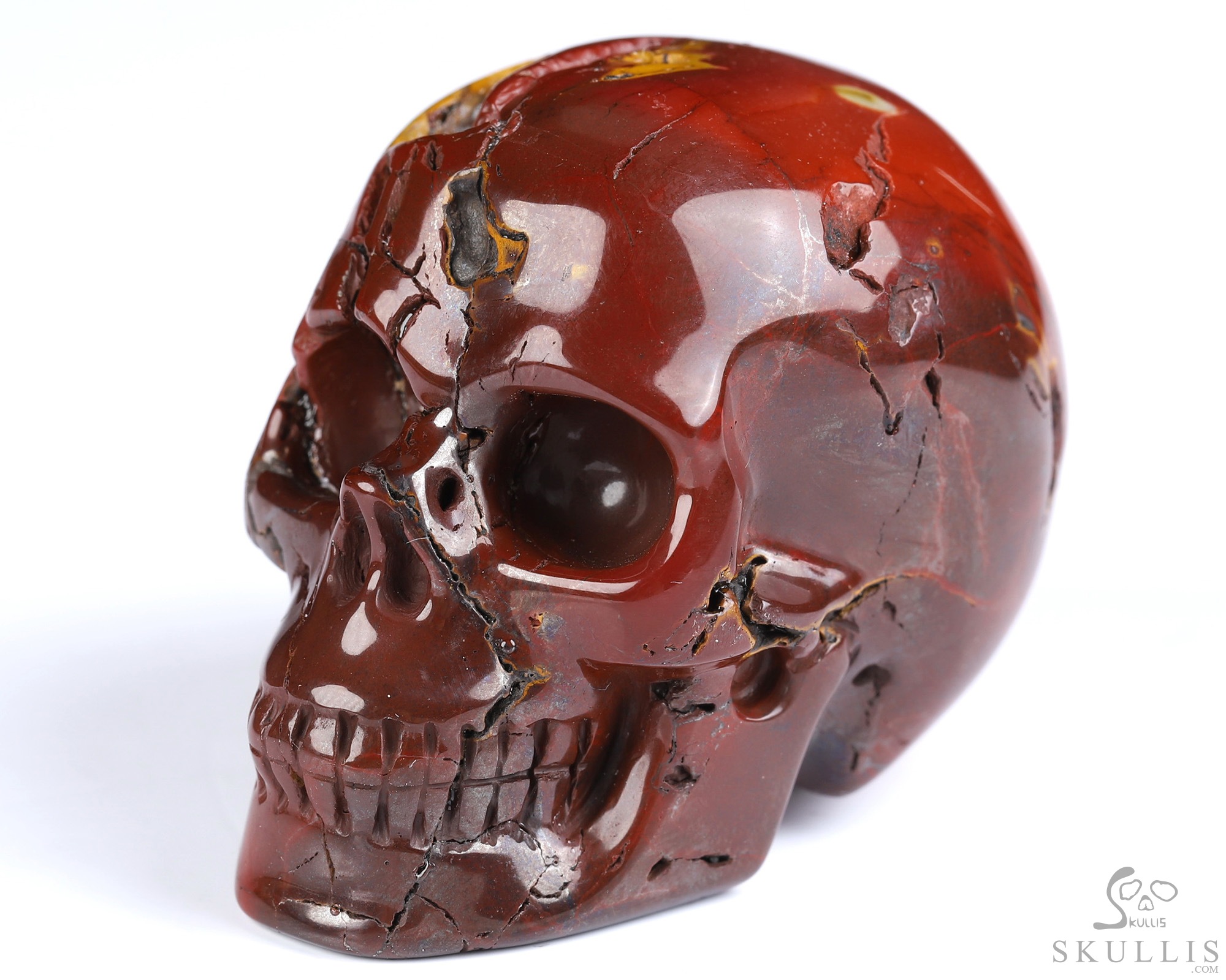 2.0" Mookaite Jasper Hand Carved Crystal Skull, Realistic, Crystal Healing 2.0" Mookaite Jasper Hand Carved Crystal Skull, Realistic, Crystal Healing