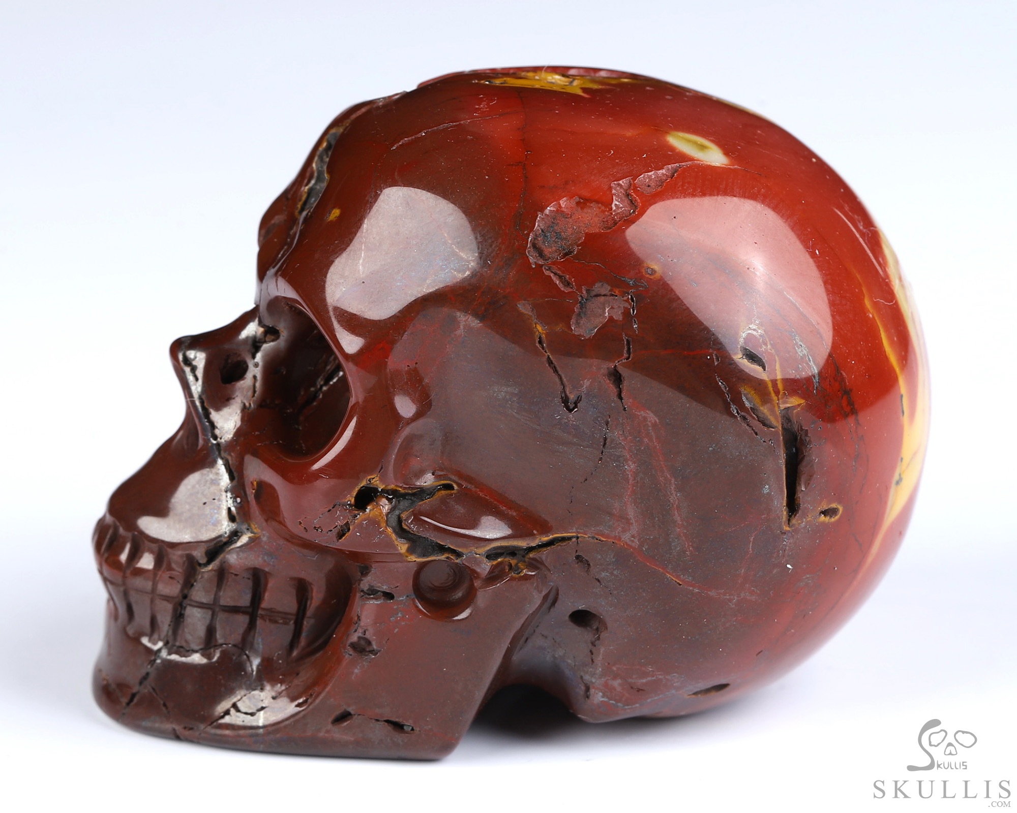 2.0" Mookaite Jasper Hand Carved Crystal Skull, Realistic, Crystal Healing 2.0" Mookaite Jasper Hand Carved Crystal Skull, Realistic, Crystal Healing