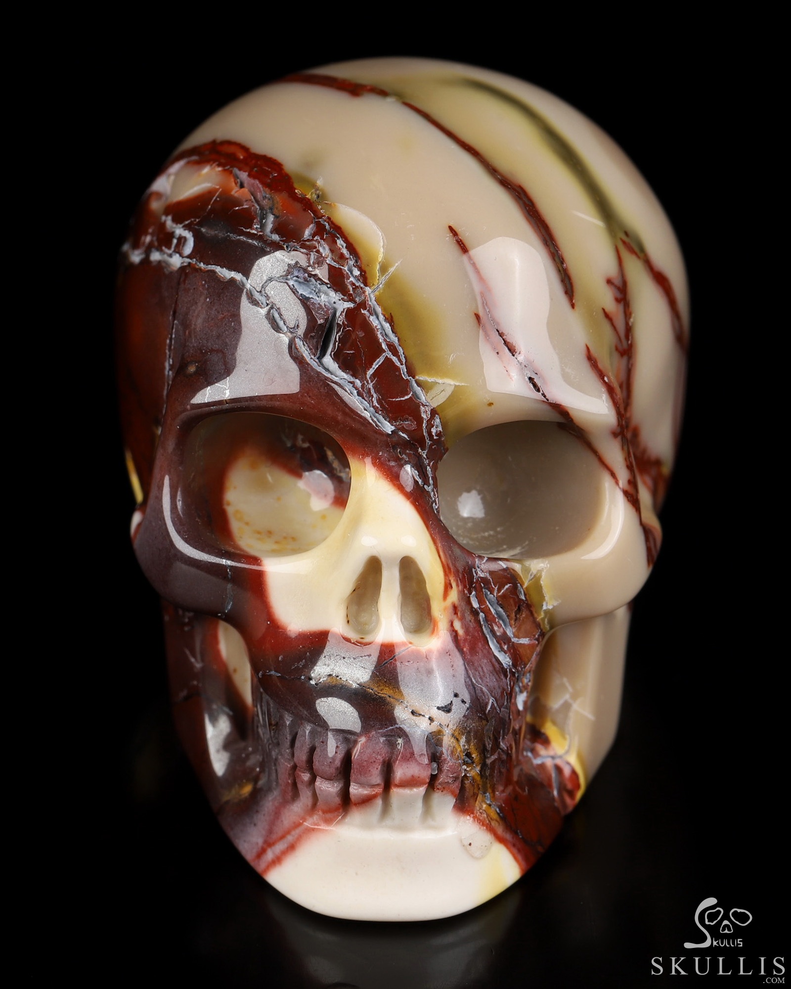 2.0" Mookaite Jasper Hand Carved Crystal Skull, Realistic, Crystal Healing 2.0" Mookaite Jasper Hand Carved Crystal Skull, Realistic, Crystal Healing