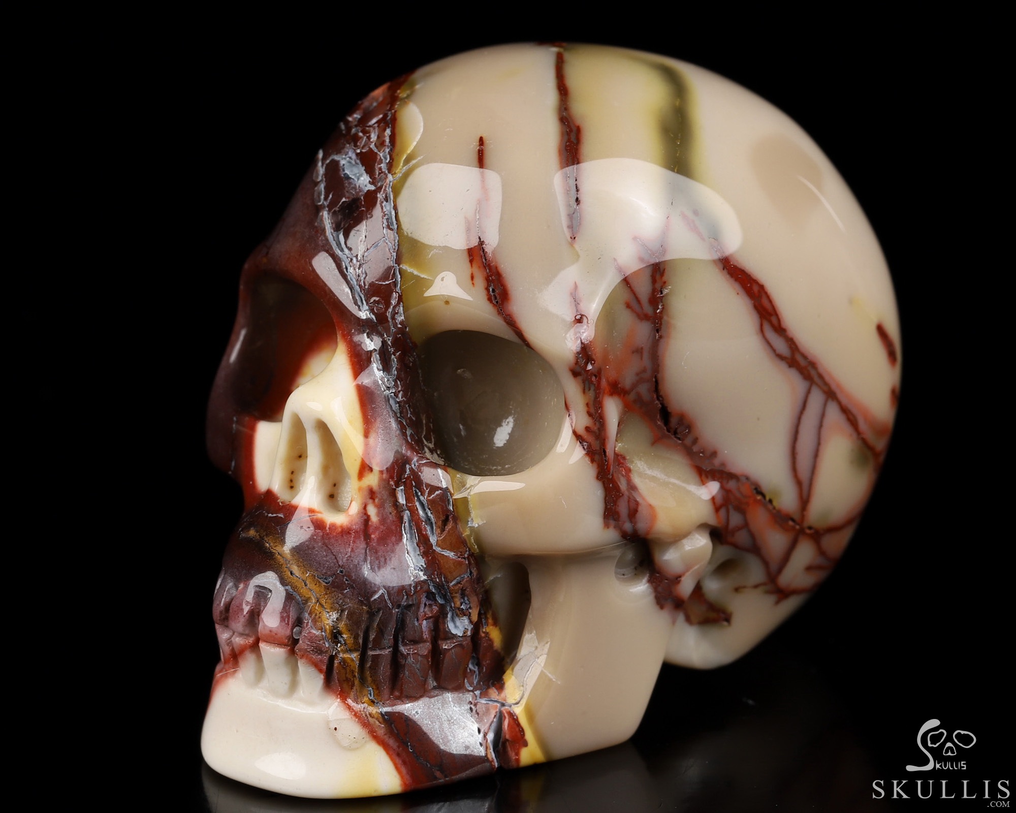 2.0" Mookaite Jasper Hand Carved Crystal Skull, Realistic, Crystal Healing 2.0" Mookaite Jasper Hand Carved Crystal Skull, Realistic, Crystal Healing
