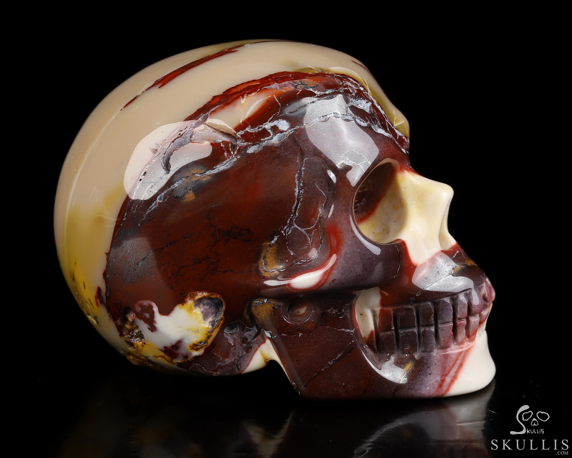 2.0" Mookaite Jasper Hand Carved Crystal Skull, Realistic, Crystal Healing 2.0" Mookaite Jasper Hand Carved Crystal Skull, Realistic, Crystal Healing