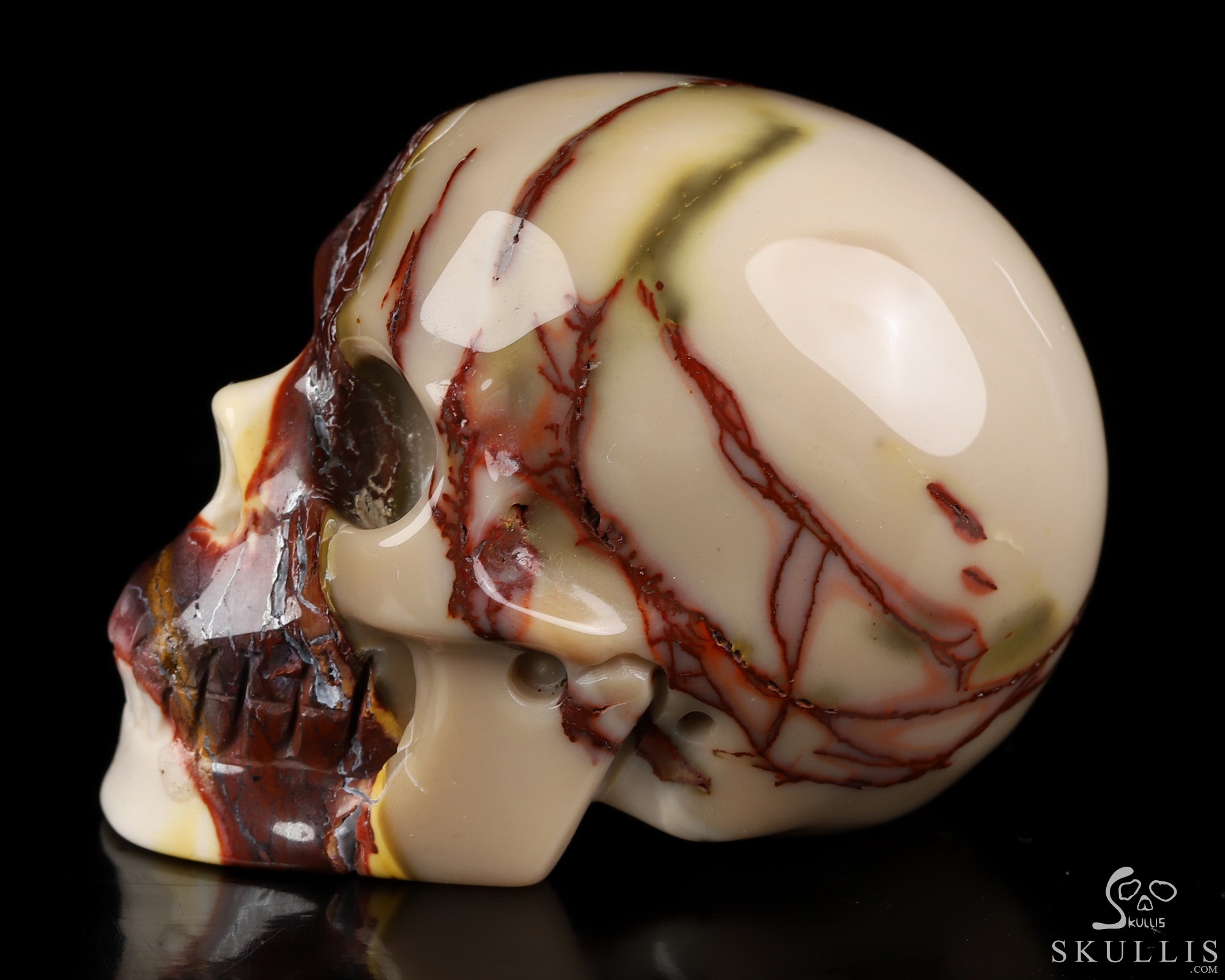 2.0" Mookaite Jasper Hand Carved Crystal Skull, Realistic, Crystal Healing 2.0" Mookaite Jasper Hand Carved Crystal Skull, Realistic, Crystal Healing