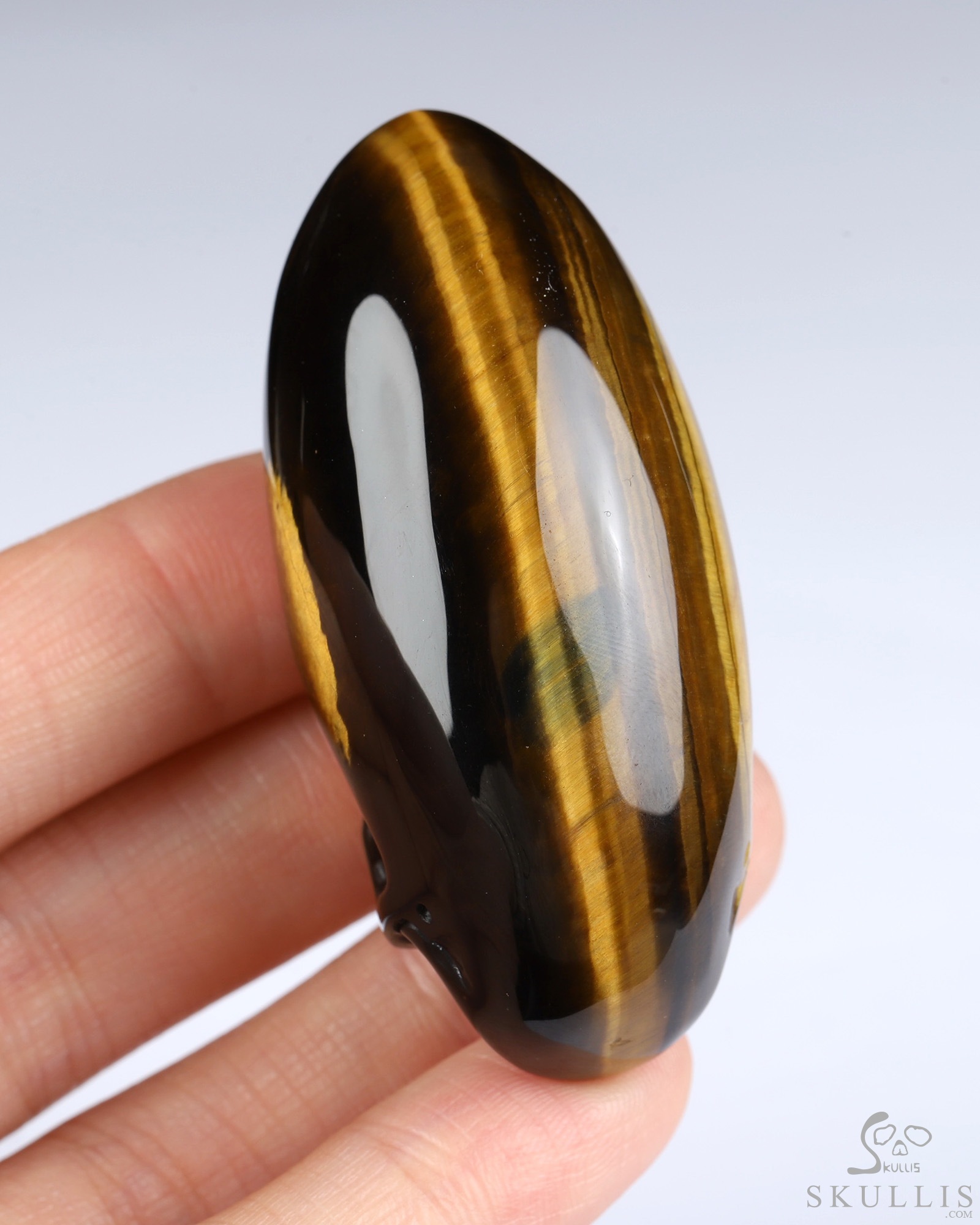 2.2" Gold Tiger's Eye Hand Carved Crystal Skull Fine Art Sculpture, Crystal Healing 2.2" Gold Tiger's Eye Hand Carved Crystal Skull Fine Art Sculpture, Crystal Healing