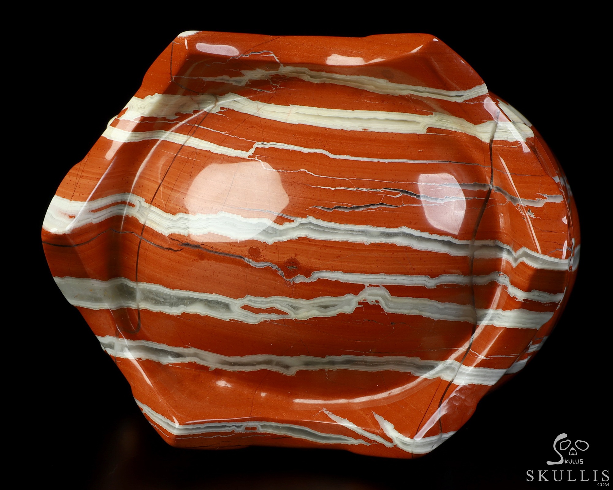 5.2" Red Jasper Hand Carved The Queen Crystal Skull Sculpture, Crystal Healing 5.2" Red Jasper Hand Carved The Queen Crystal Skull Sculpture, Crystal Healing