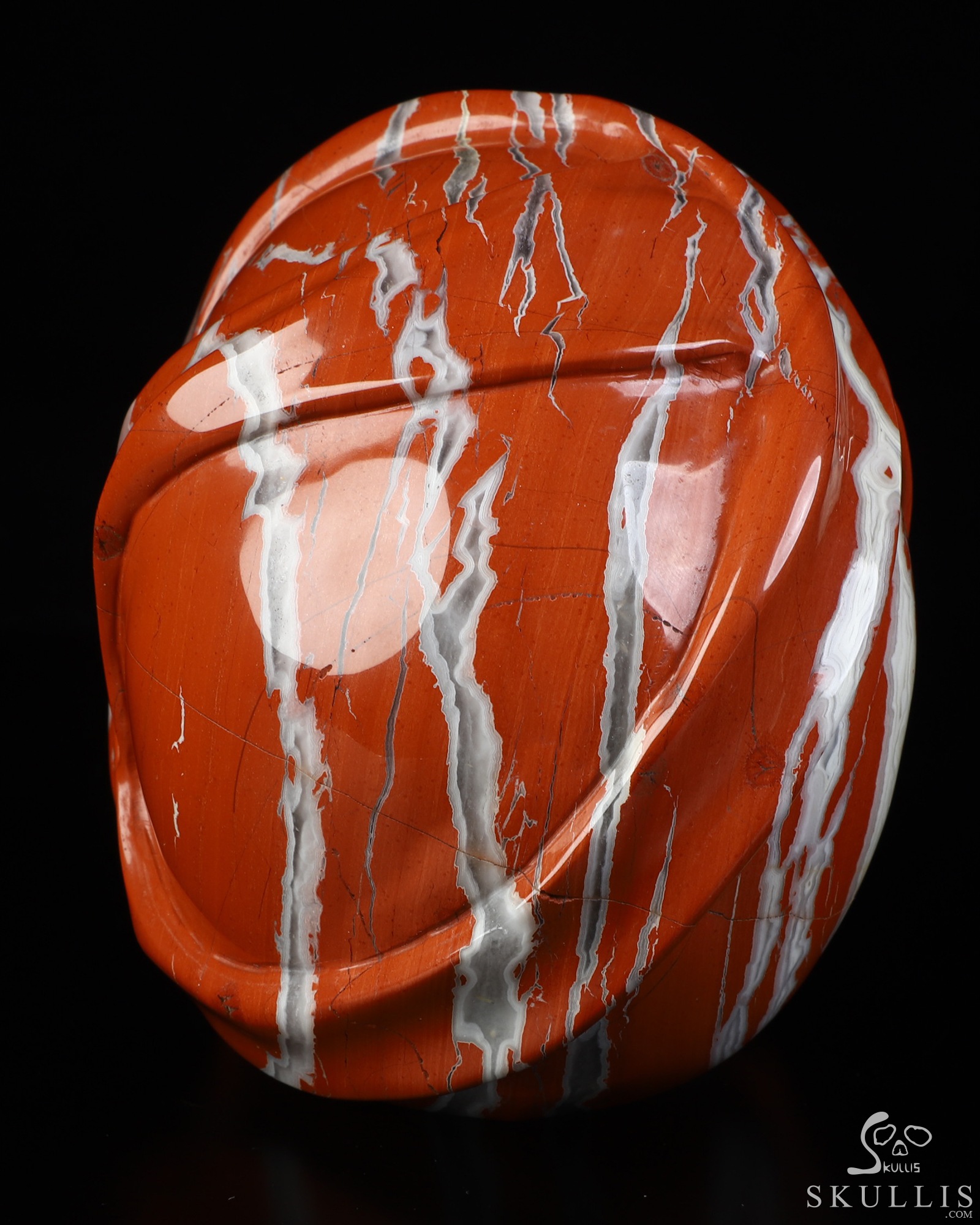 5.1" Red Jasper Hand Carved Zombie Crystal Skull Fine Art Sculpture, Crystal Healing 5.1" Red Jasper Hand Carved Zombie Crystal Skull Fine Art Sculpture, Crystal Healing