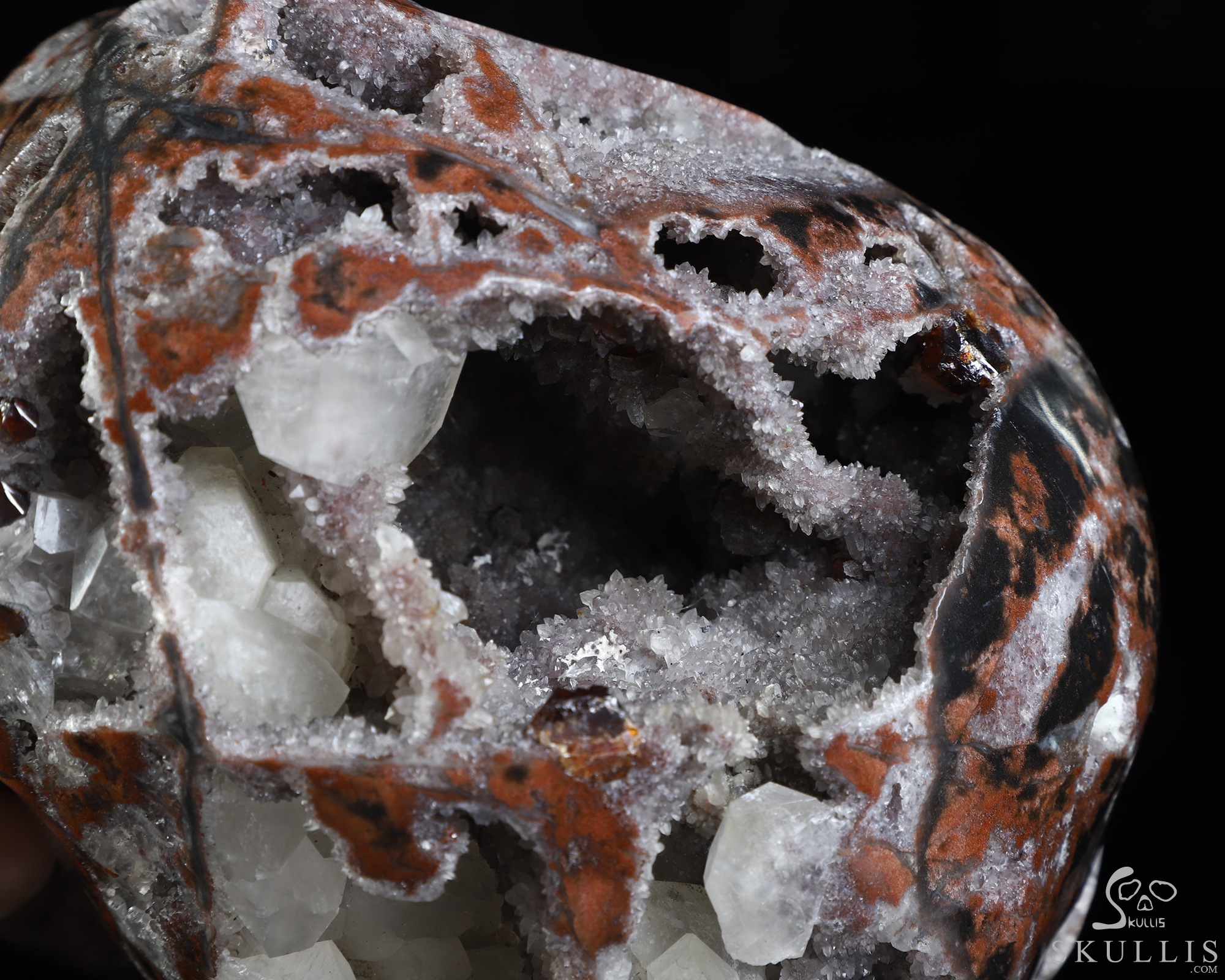 Lifesized 6.8" Geode fluorite Hand Carved Crystal Skull, Super Realistic, Crystal Healing Lifesized 6.8" Geode fluorite Hand Carved Crystal Skull, Super Realistic, Crystal Healing