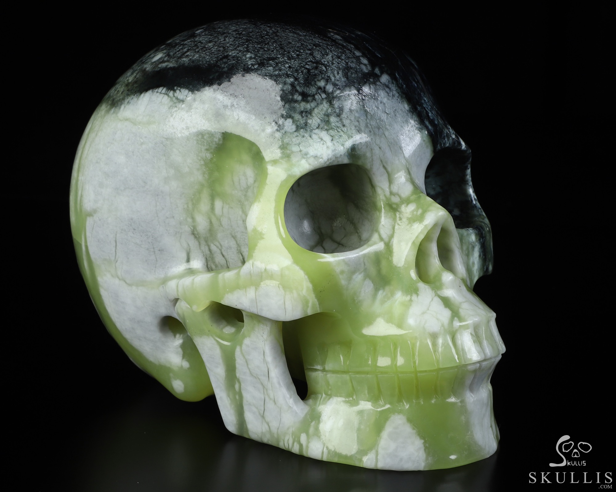 5.0" Chinese Picasso Jasper Hand Carved Crystal Skull, Realistic, Crystal Healing 5.0" Chinese Picasso Jasper Hand Carved Crystal Skull, Realistic, Crystal Healing