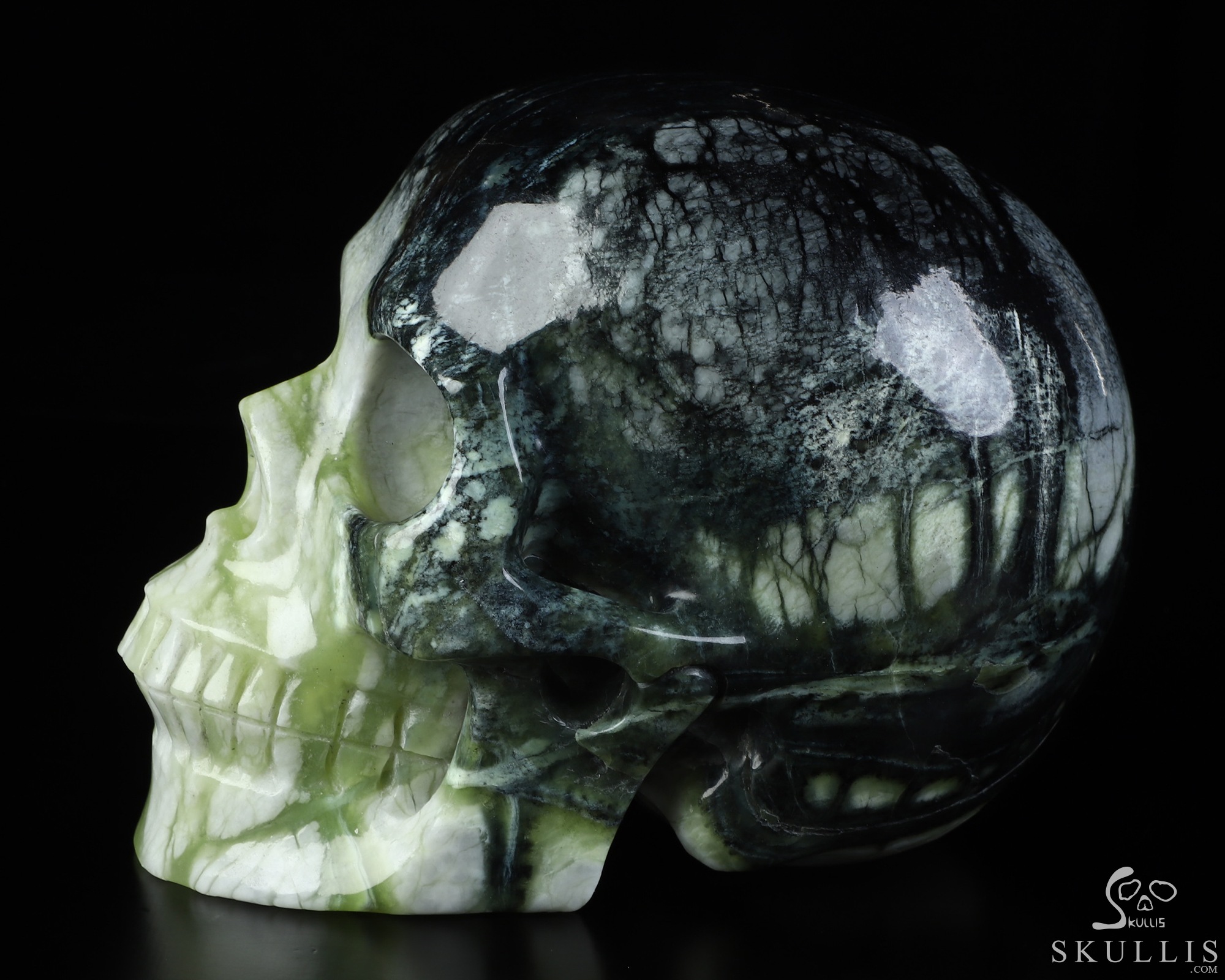 5.0" Chinese Picasso Jasper Hand Carved Crystal Skull, Realistic, Crystal Healing 5.0" Chinese Picasso Jasper Hand Carved Crystal Skull, Realistic, Crystal Healing
