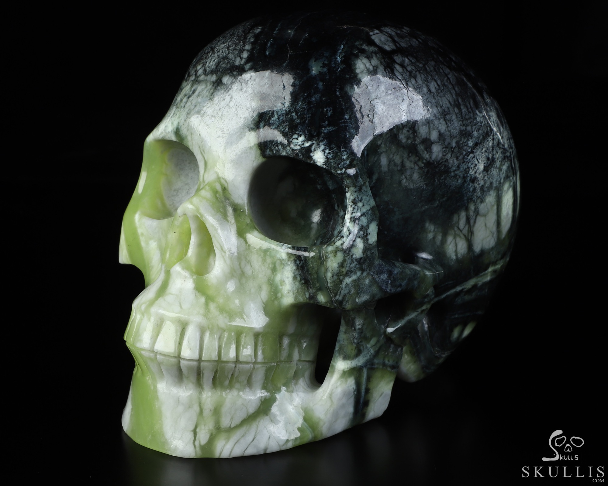 5.0" Chinese Picasso Jasper Hand Carved Crystal Skull, Realistic, Crystal Healing 5.0" Chinese Picasso Jasper Hand Carved Crystal Skull, Realistic, Crystal Healing