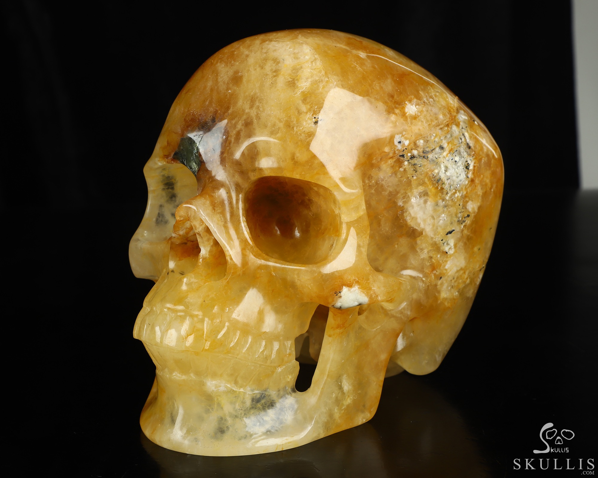 Sept 13, 2026 ACSAD (A Crystal Skull a Day) - Relic of Dawn - Lifesized 6.9" Golden Healer Quartz Hand Carved Crystal Skull, Super Realistic, Crystal Healing Sept 13, 2026 ACSAD (A Crystal Skull a Day) - Relic of Dawn - Lifesized 6.9" Golden Healer Quartz Hand Carved Crystal Skull, Super Realistic, Crystal Healing