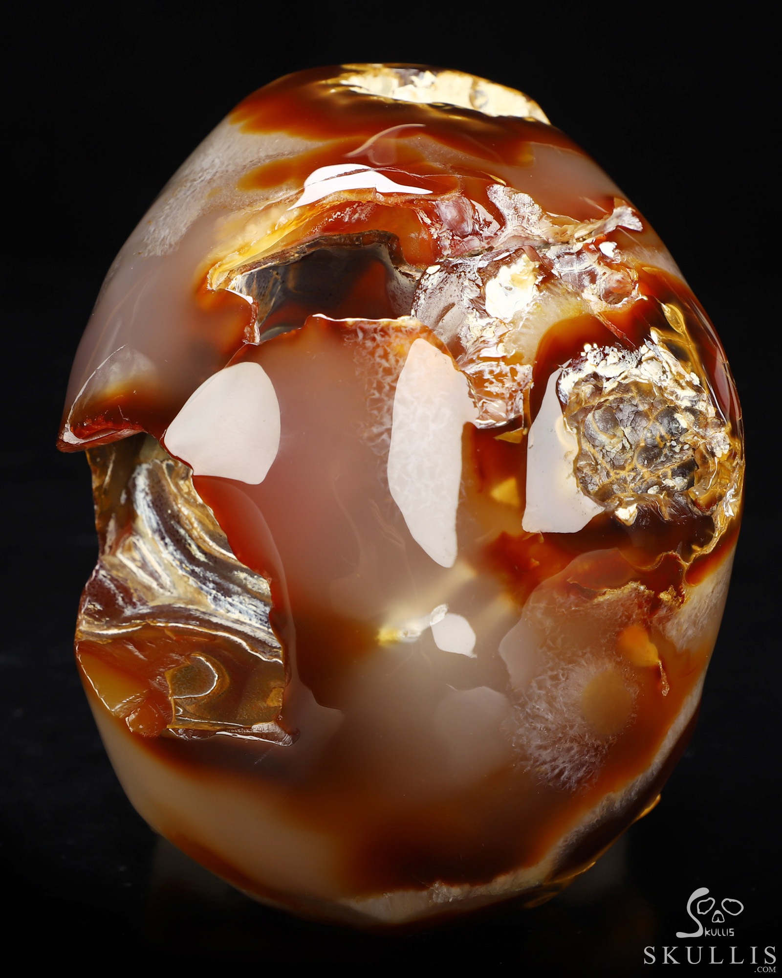 Lifesized 6.0" Carnelian Hand Carved Crystal Skull, Super Realistic, Crystal Healing Lifesized 6.0" Carnelian Hand Carved Crystal Skull, Super Realistic, Crystal Healing