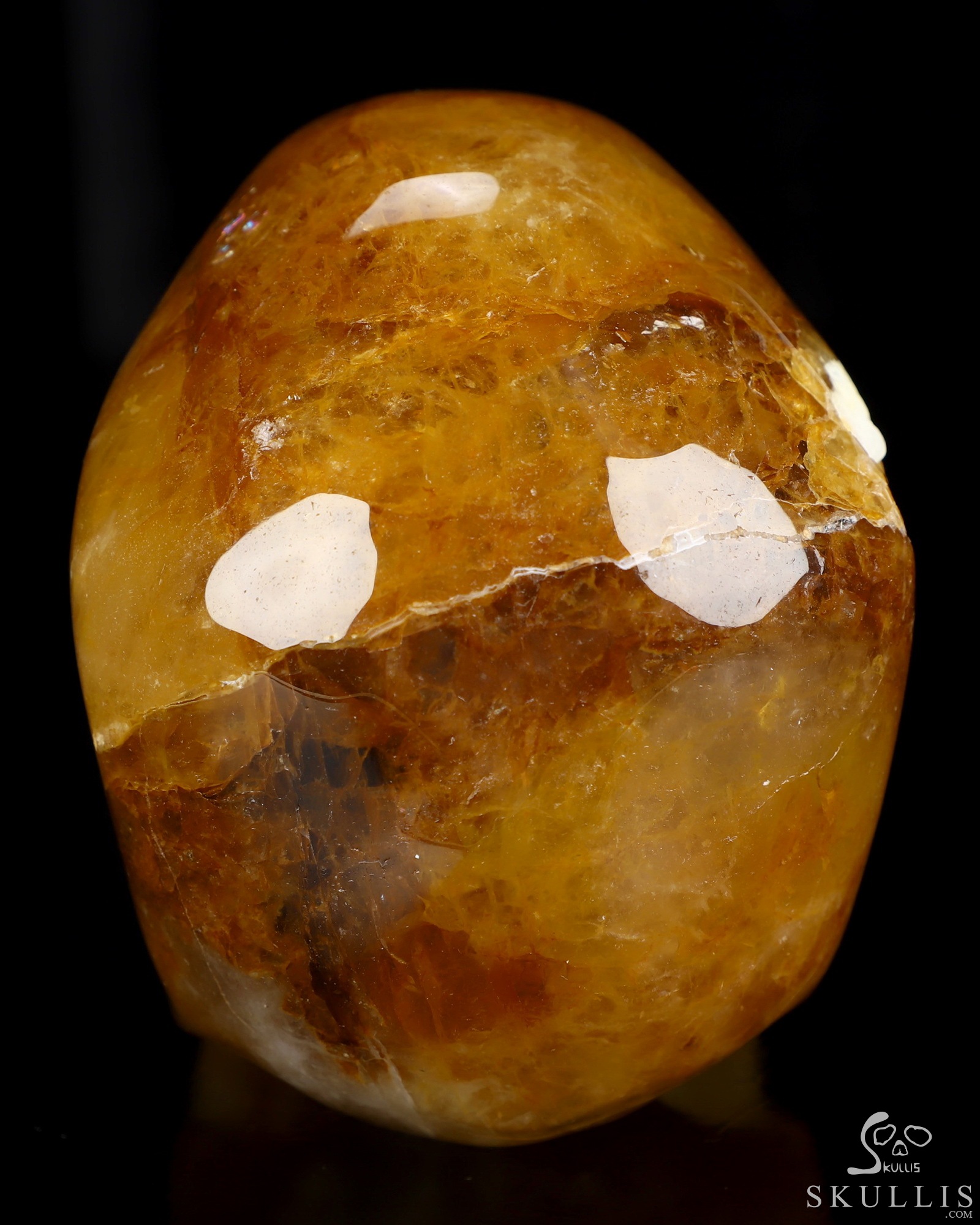 4.9" Golden Healer Quartz Hand Carved Crystal Skull, Super Realistic, Crystal Healing 4.9" Golden Healer Quartz Hand Carved Crystal Skull, Super Realistic, Crystal Healing