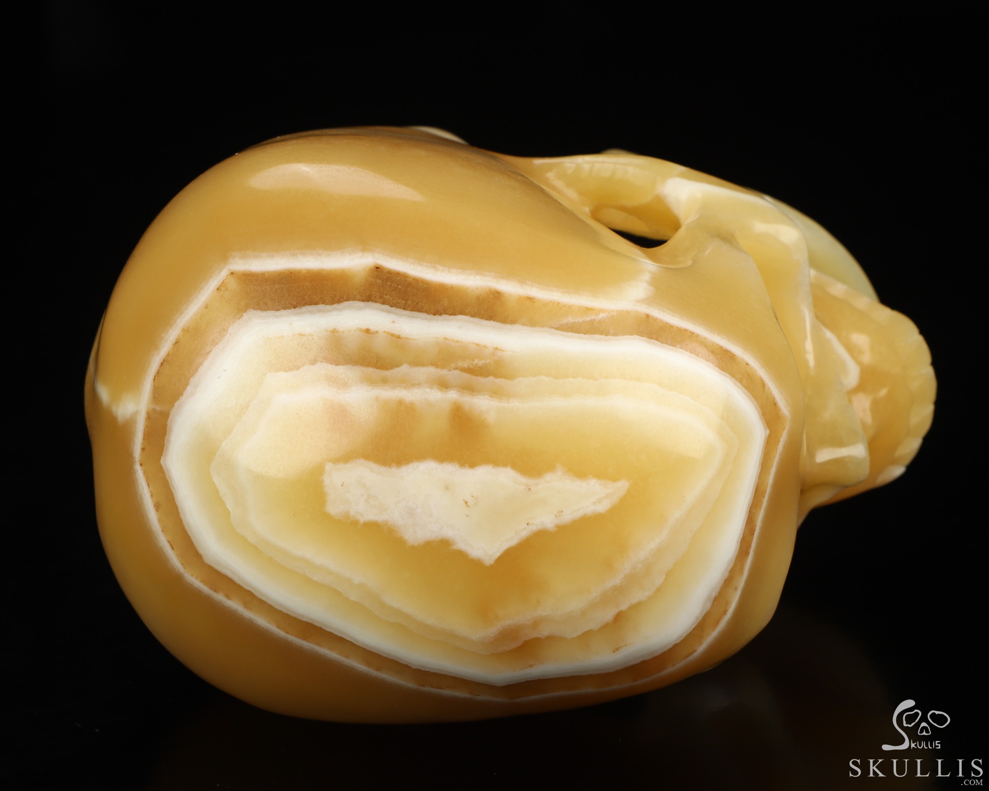 5.0" Beeswax Jade Hand Carved Crystal Skull, Super Realistic, Crystal Healing 5.0" Beeswax Jade Hand Carved Crystal Skull, Super Realistic, Crystal Healing