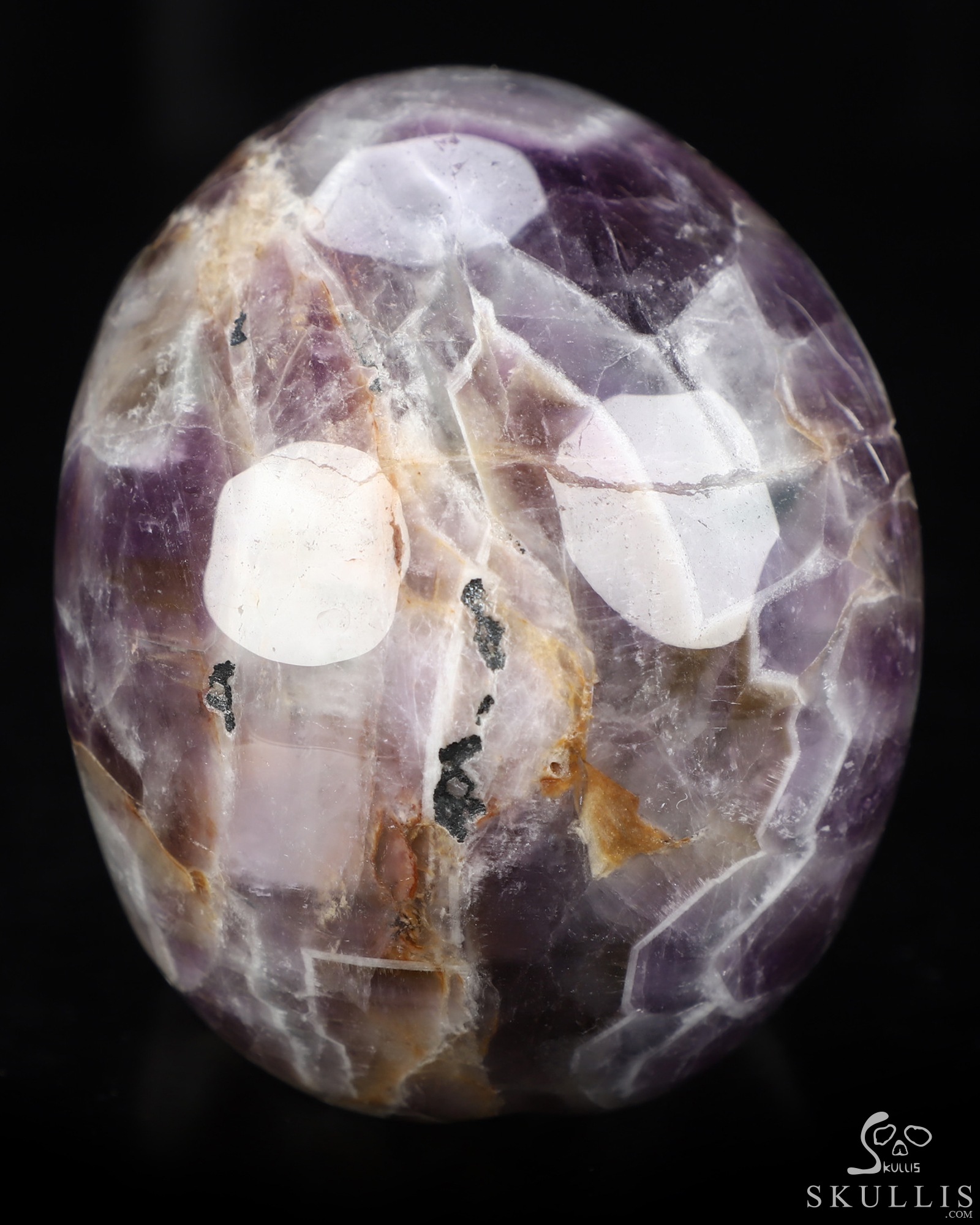 4.5" Dream Chevron Amethyst Hand Carved Crystal Skull, Realistic, Crystal Healing 4.5" Dream Chevron Amethyst Hand Carved Crystal Skull, Realistic, Crystal Healing