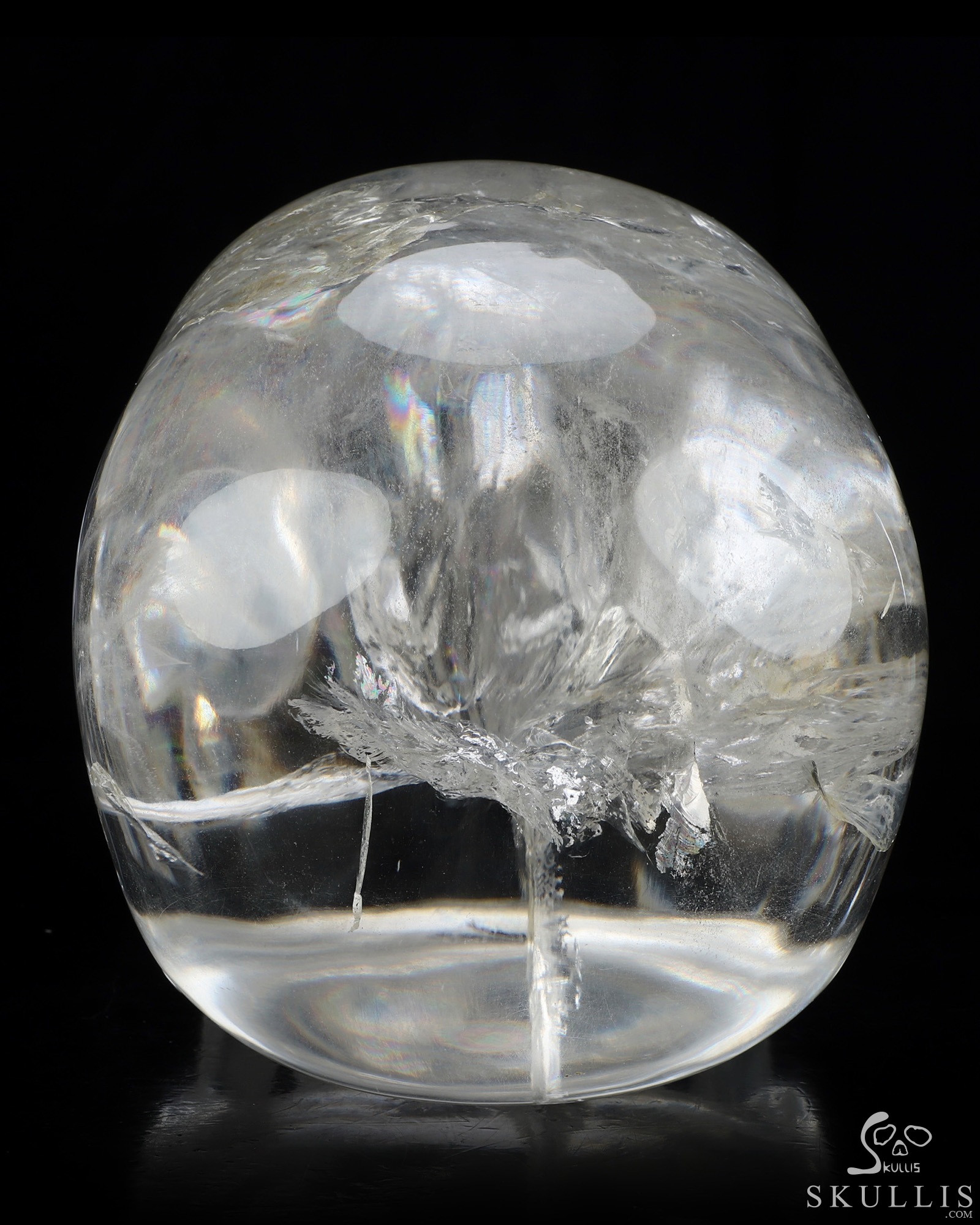 8.1" Quartz Rock Crystal Hand Carved Crystal Skull, MH Skull Replica Sculpture, Crystal Healing 8.1" Quartz Rock Crystal Hand Carved Crystal Skull, MH Skull Replica Sculpture, Crystal Healing