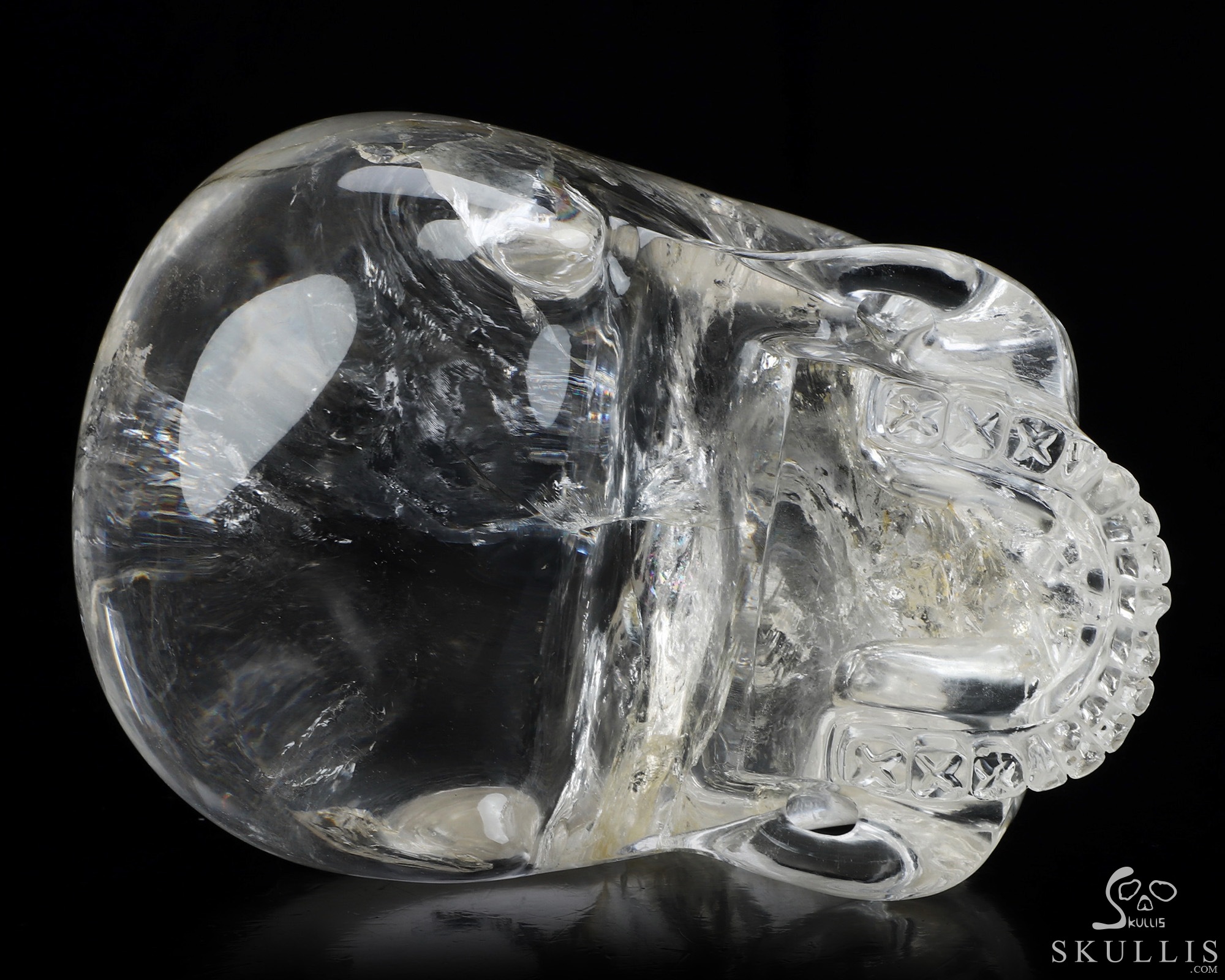 8.1" Quartz Rock Crystal Hand Carved Crystal Skull, MH Skull Replica Sculpture, Crystal Healing 8.1" Quartz Rock Crystal Hand Carved Crystal Skull, MH Skull Replica Sculpture, Crystal Healing