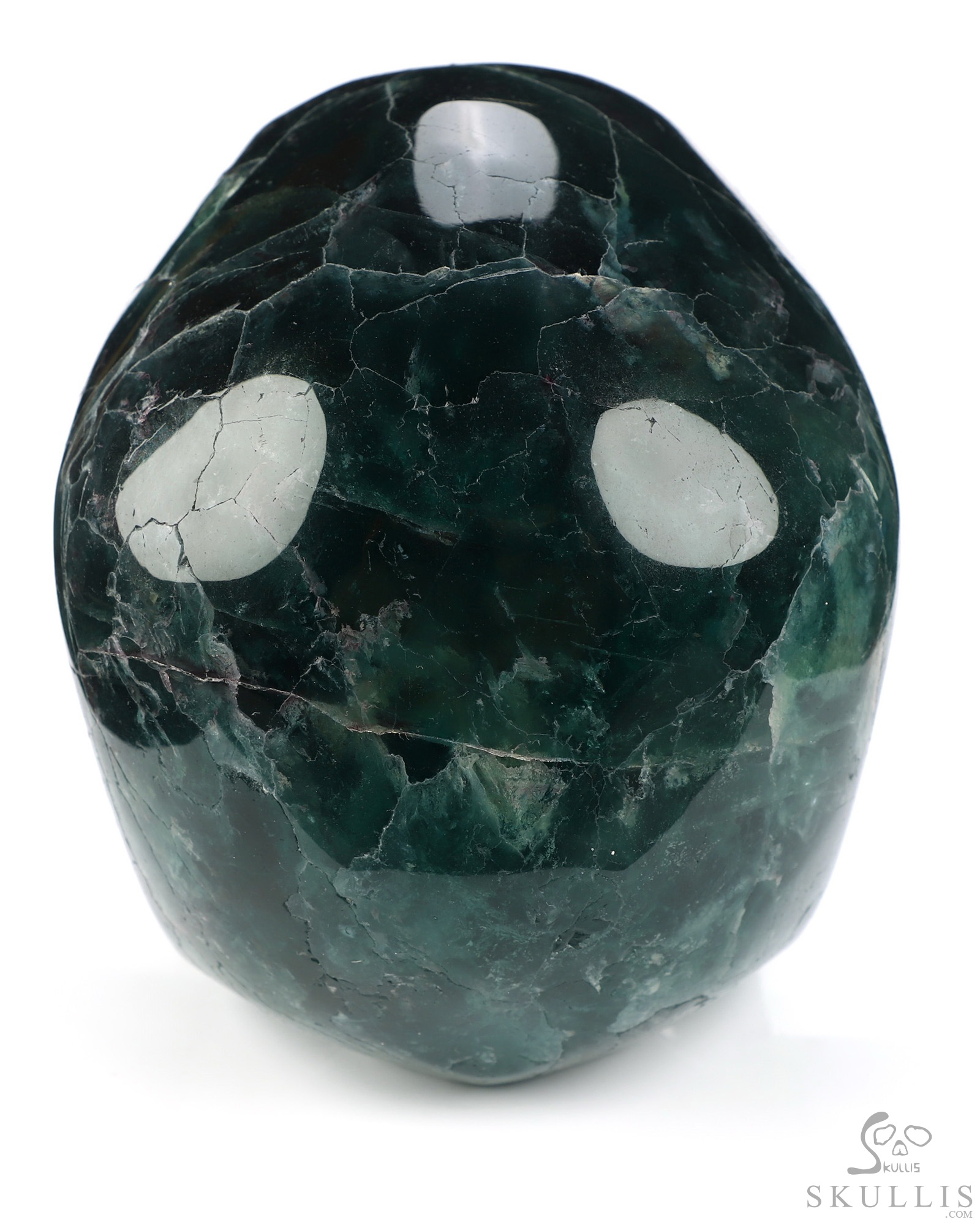 Lifesized 6.9" Fluorite Hand Carved Crystal Skull, Super Realistic, Crystal Healing Lifesized 6.9" Fluorite Hand Carved Crystal Skull, Super Realistic, Crystal Healing