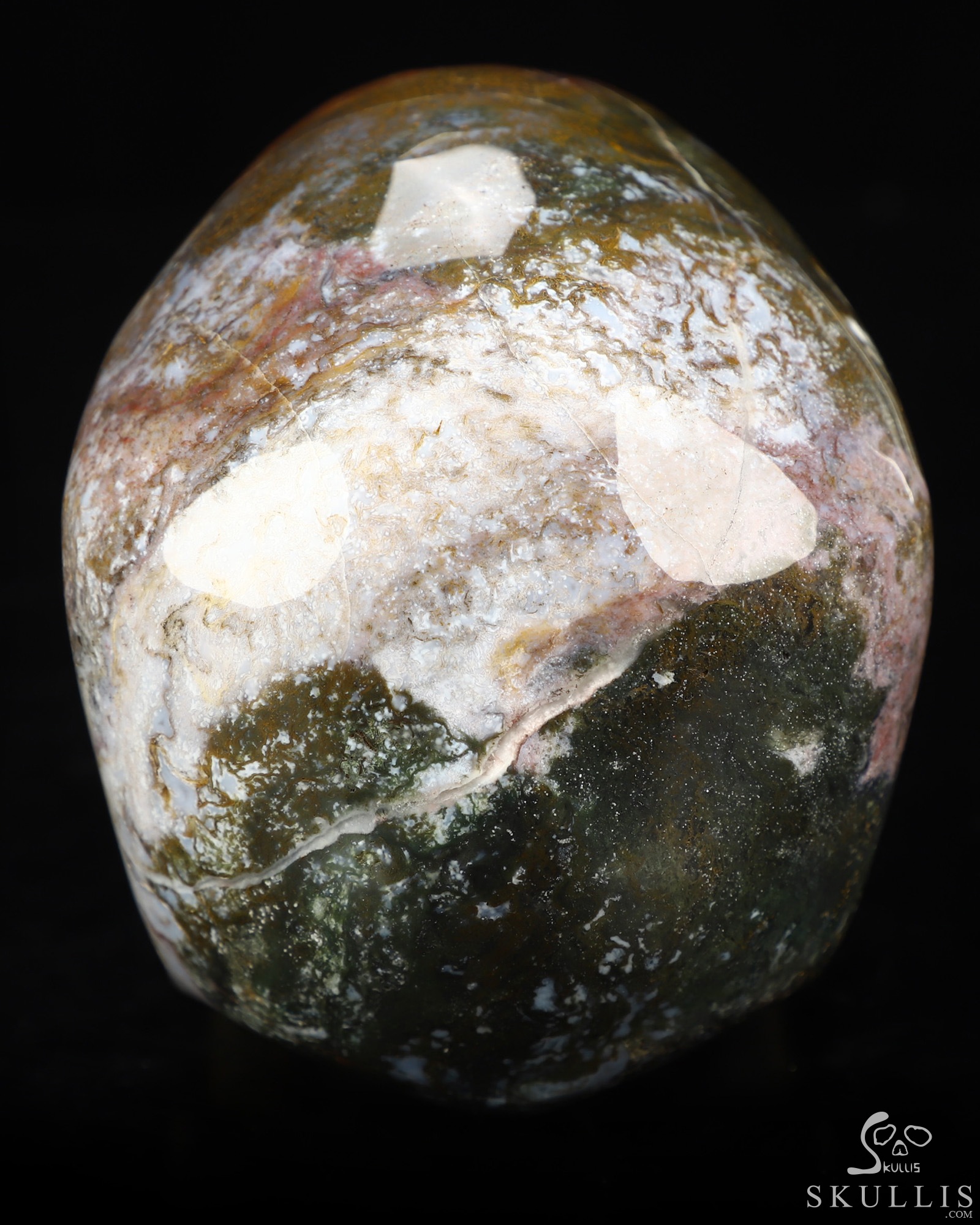 5.1" Indian Agate Hand Carved Crystal Skull, Super Realistic, Crystal Healing 5.1" Indian Agate Hand Carved Crystal Skull, Super Realistic, Crystal Healing
