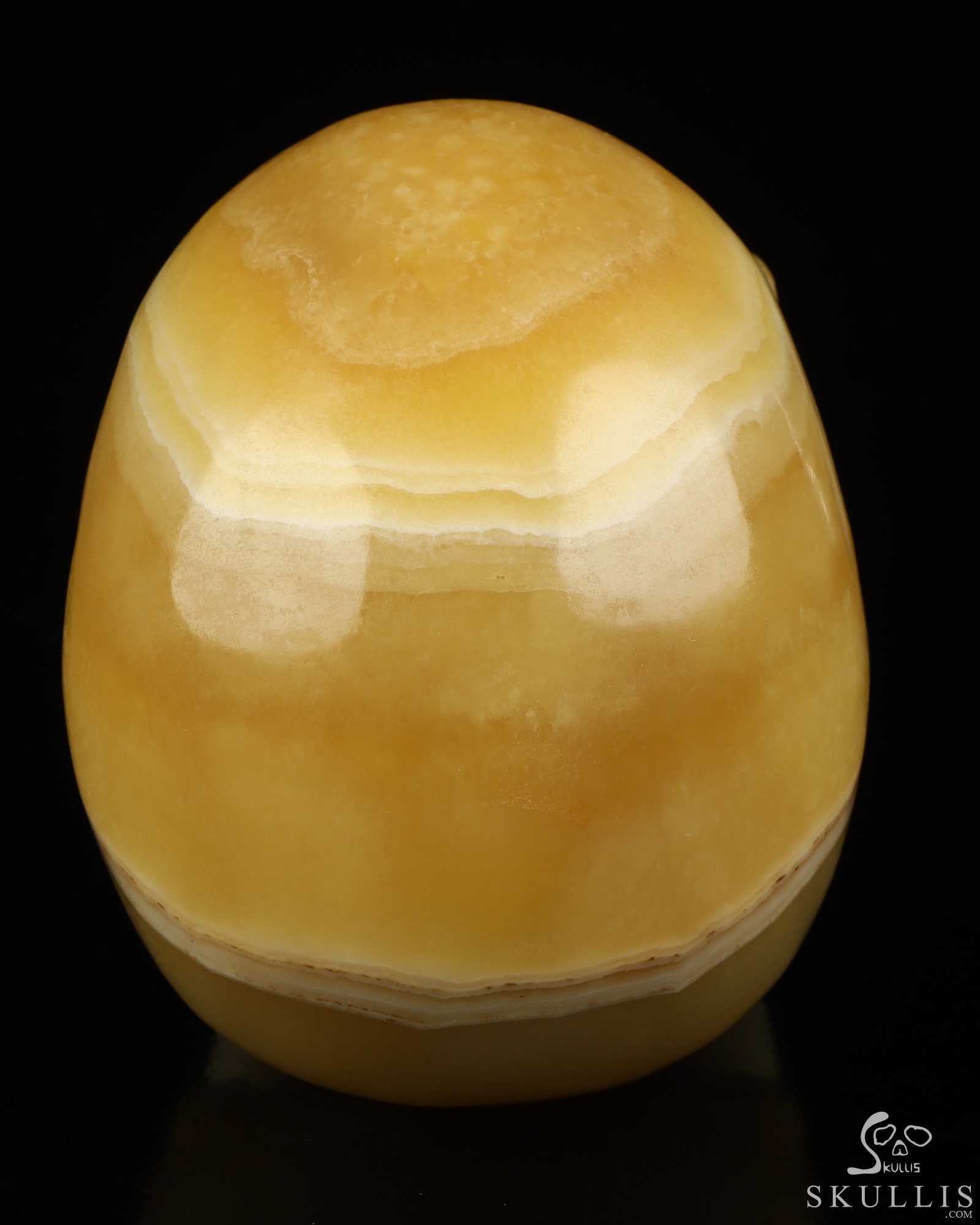 5.2" Beeswax Jade Hand Carved Laughing Crystal Skull Sculpture, Crystal Healing 5.2" Beeswax Jade Hand Carved Laughing Crystal Skull Sculpture, Crystal Healing