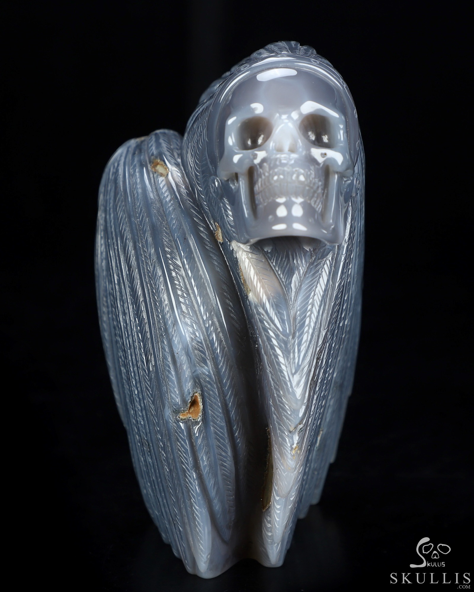 5.2" Agate Amethyst Geode Hand Carved Indian Crystal Skulls Sculpture, Crystal Healing 5.2" Agate Amethyst Geode Hand Carved Indian Crystal Skulls Sculpture, Crystal Healing