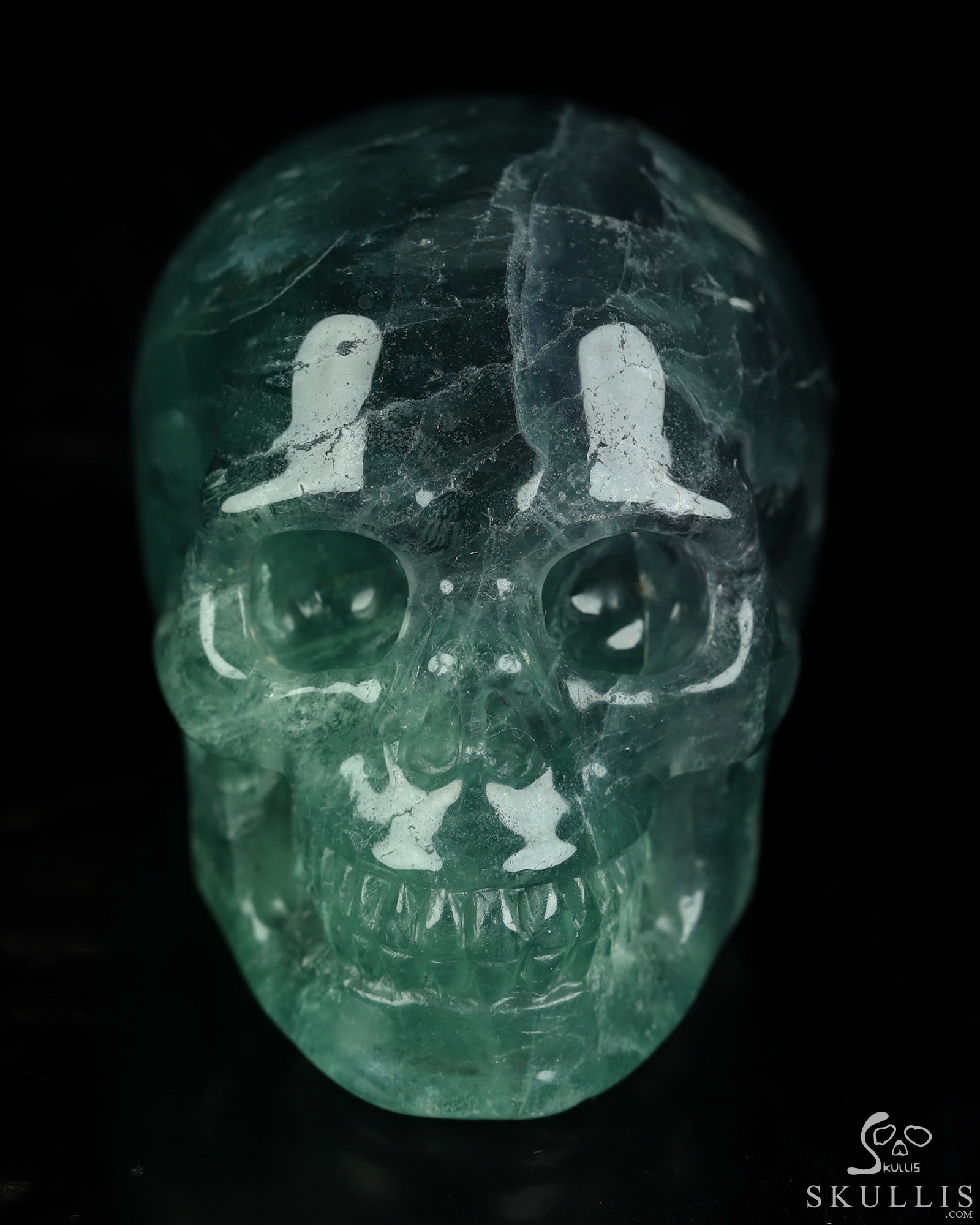 2.1" Fluorite Hand Carved Crystal Skull, Realistic, Crystal Healing 2.1" Fluorite Hand Carved Crystal Skull, Realistic, Crystal Healing