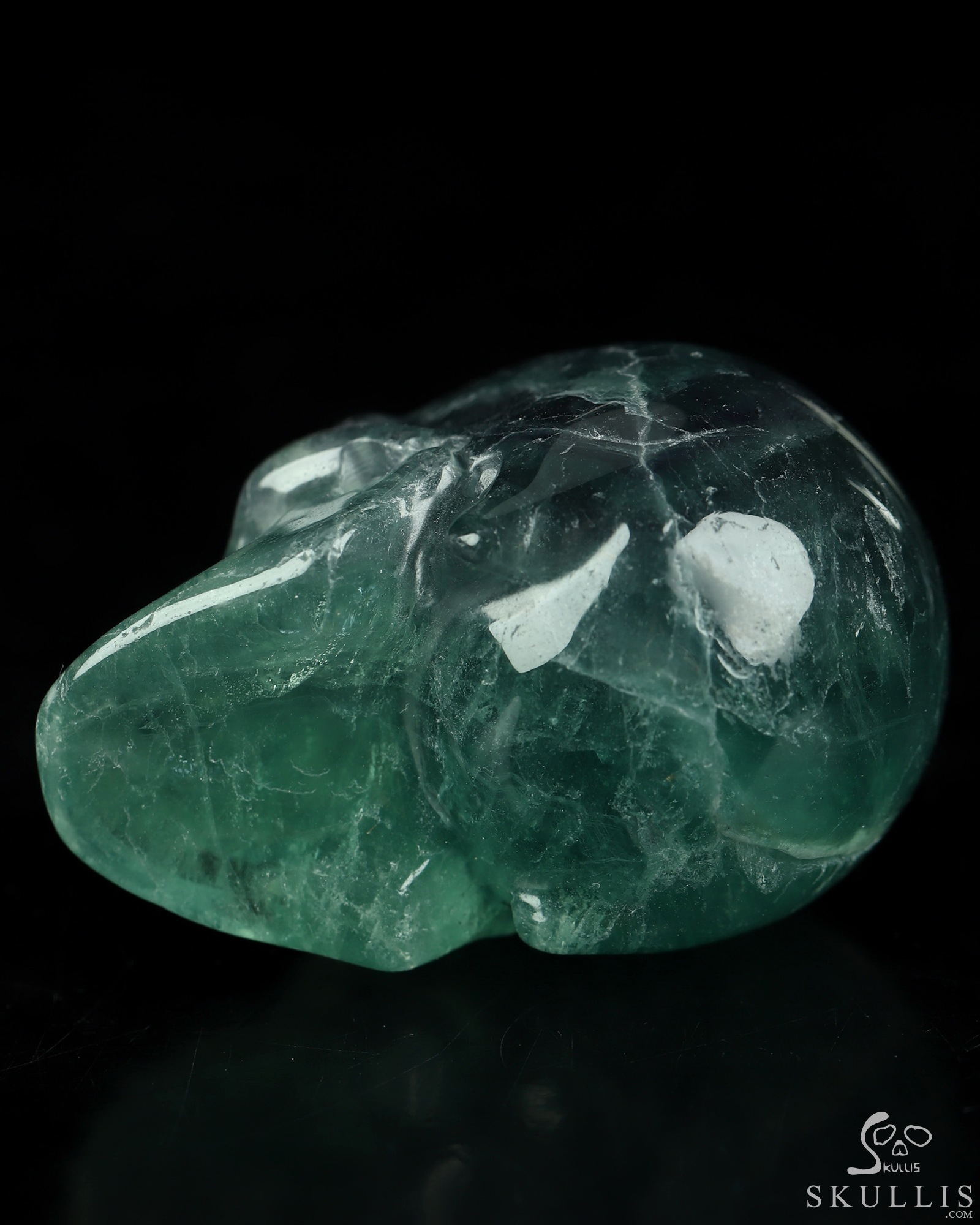 2.1" Fluorite Hand Carved Crystal Skull, Realistic, Crystal Healing 2.1" Fluorite Hand Carved Crystal Skull, Realistic, Crystal Healing
