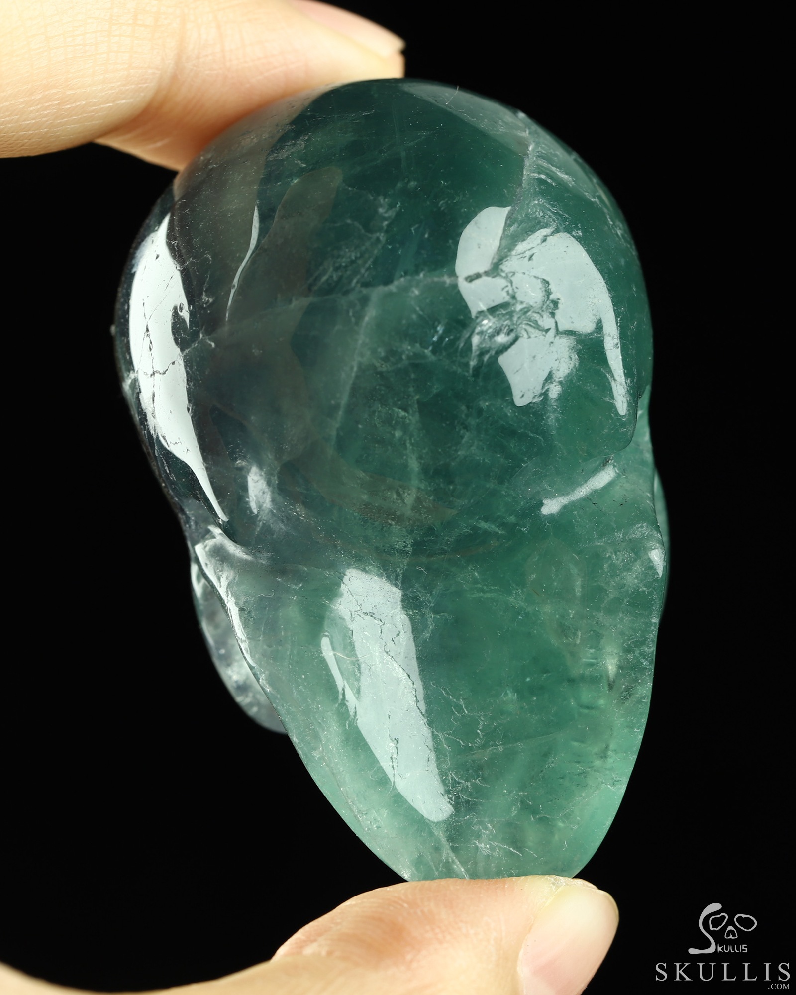 2.1" Fluorite Hand Carved Crystal Skull, Realistic, Crystal Healing 2.1" Fluorite Hand Carved Crystal Skull, Realistic, Crystal Healing