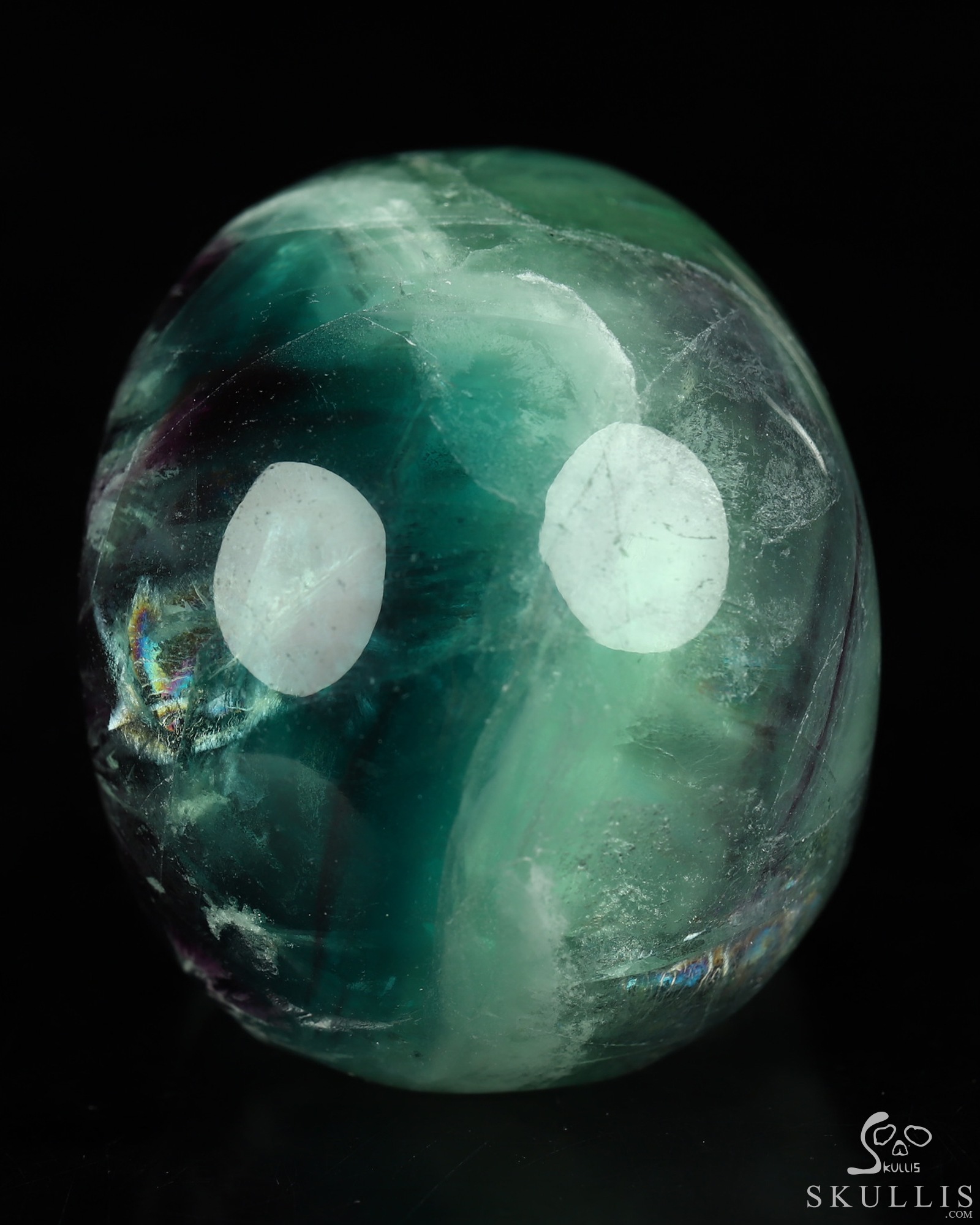 2.1" Fluorite Hand Carved Crystal Skull, Realistic, Crystal Healing 2.1" Fluorite Hand Carved Crystal Skull, Realistic, Crystal Healing