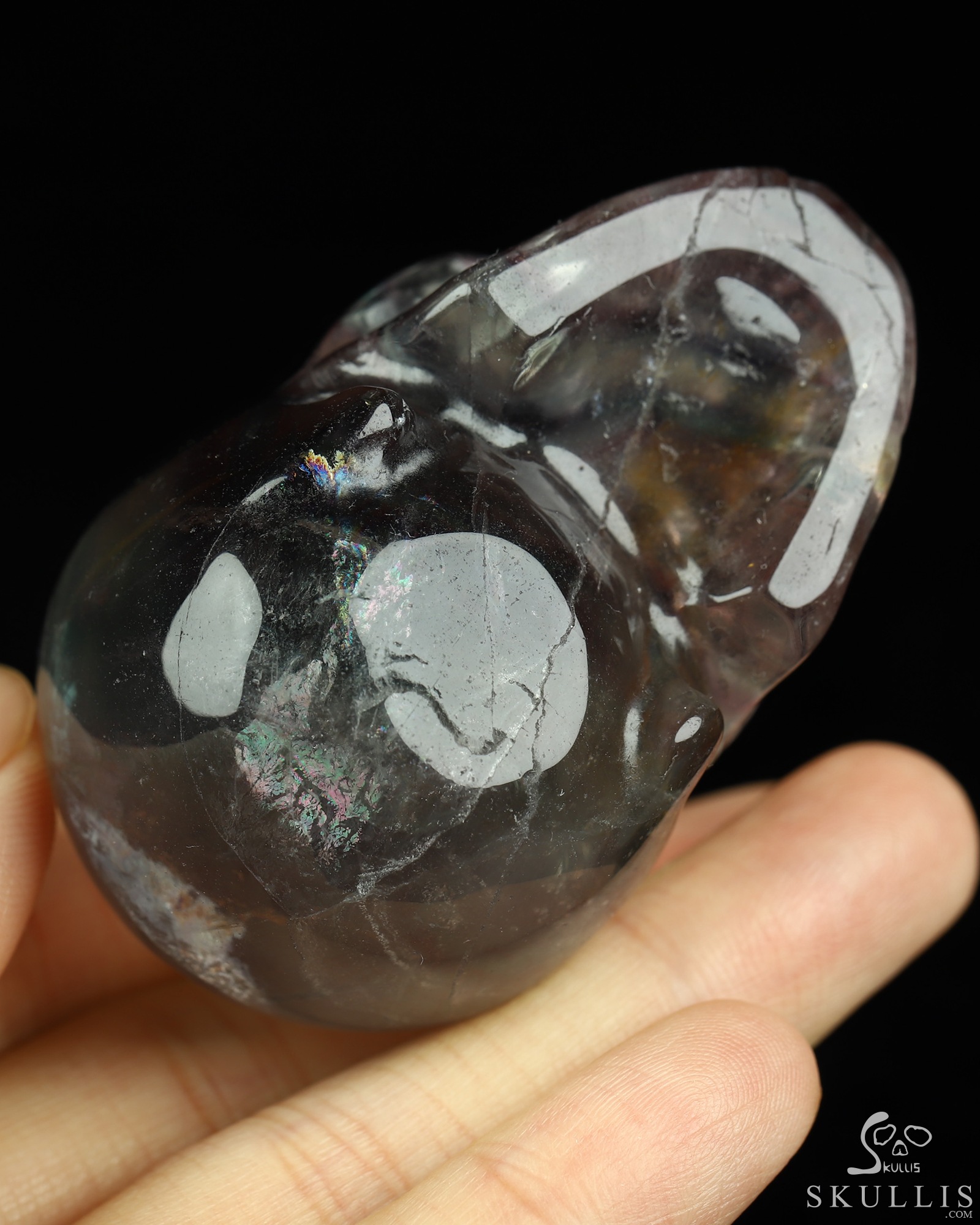 2.1" Fluorite Hand Carved Crystal Skull, Realistic, Crystal Healing 2.1" Fluorite Hand Carved Crystal Skull, Realistic, Crystal Healing