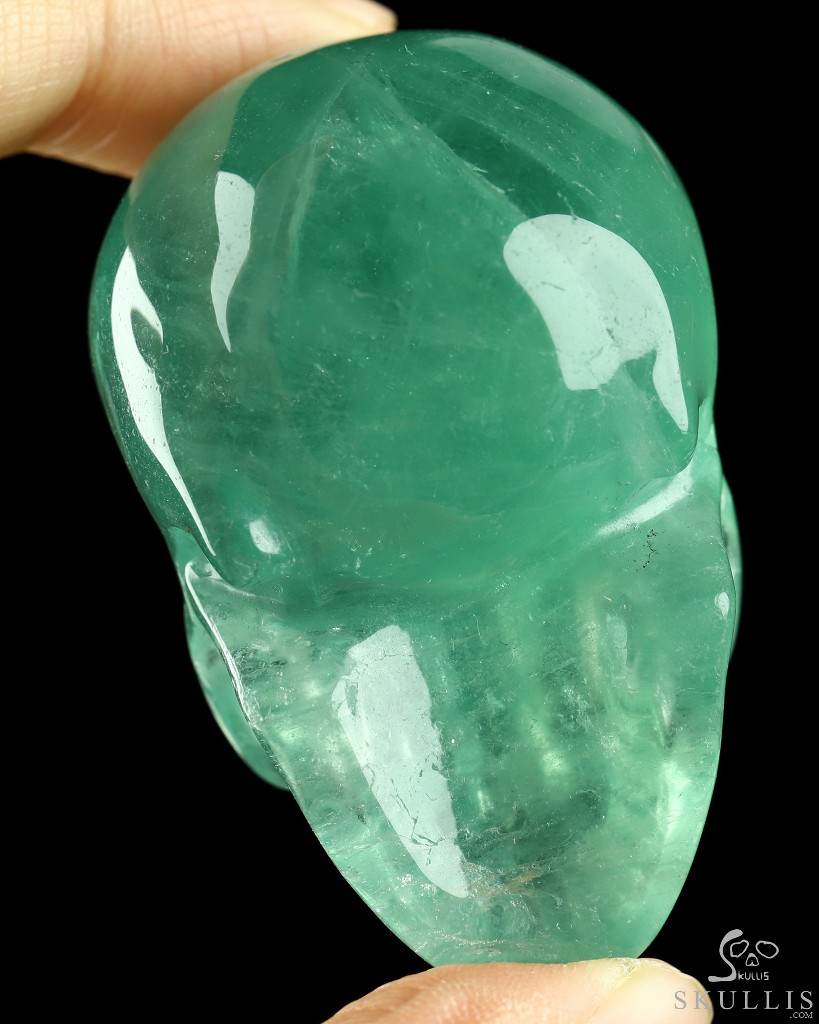 2.1" Fluorite Hand Carved Crystal Skull, Realistic, Crystal Healing 2.1" Fluorite Hand Carved Crystal Skull, Realistic, Crystal Healing