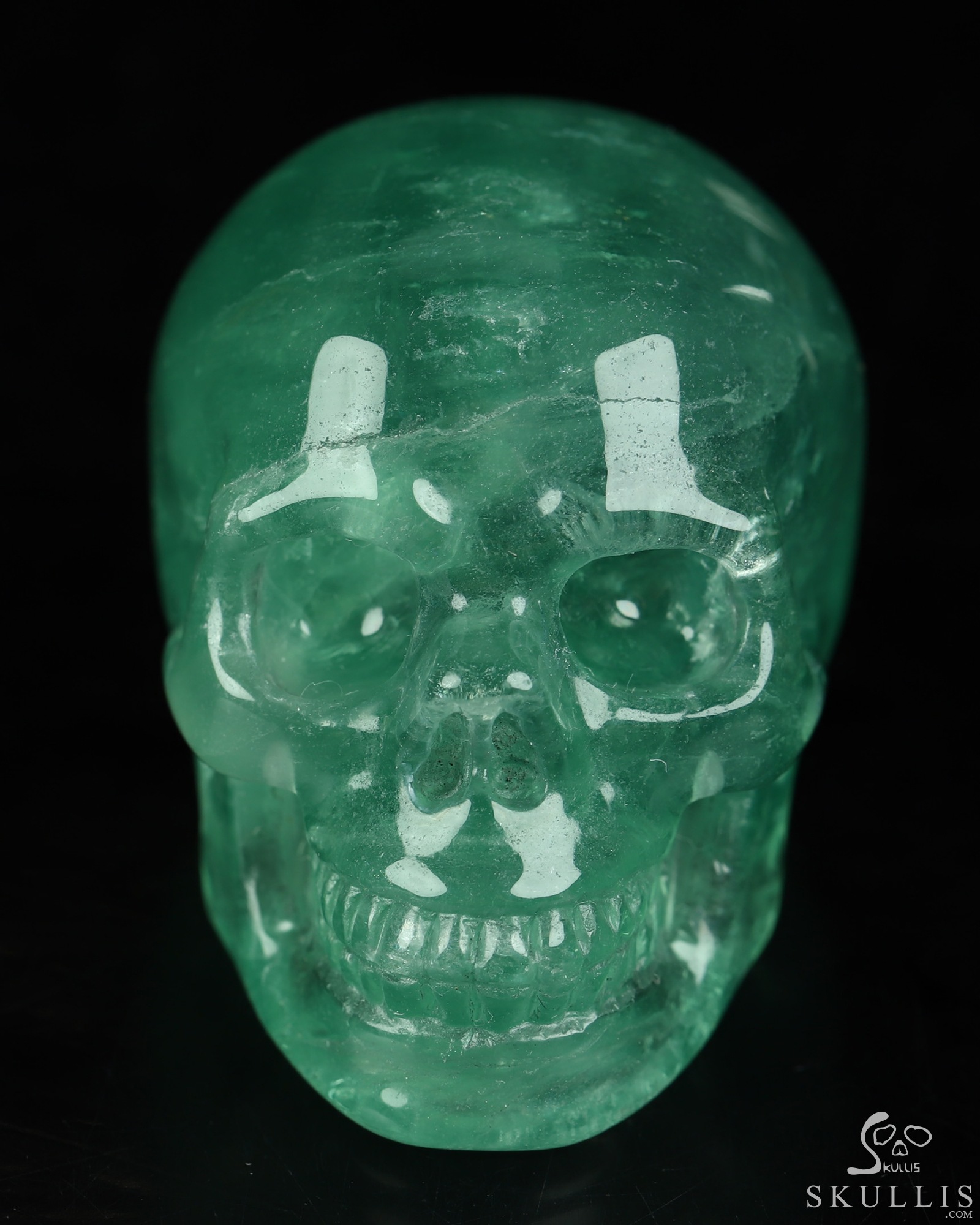 2.1" Fluorite Hand Carved Crystal Skull, Realistic, Crystal Healing 2.1" Fluorite Hand Carved Crystal Skull, Realistic, Crystal Healing
